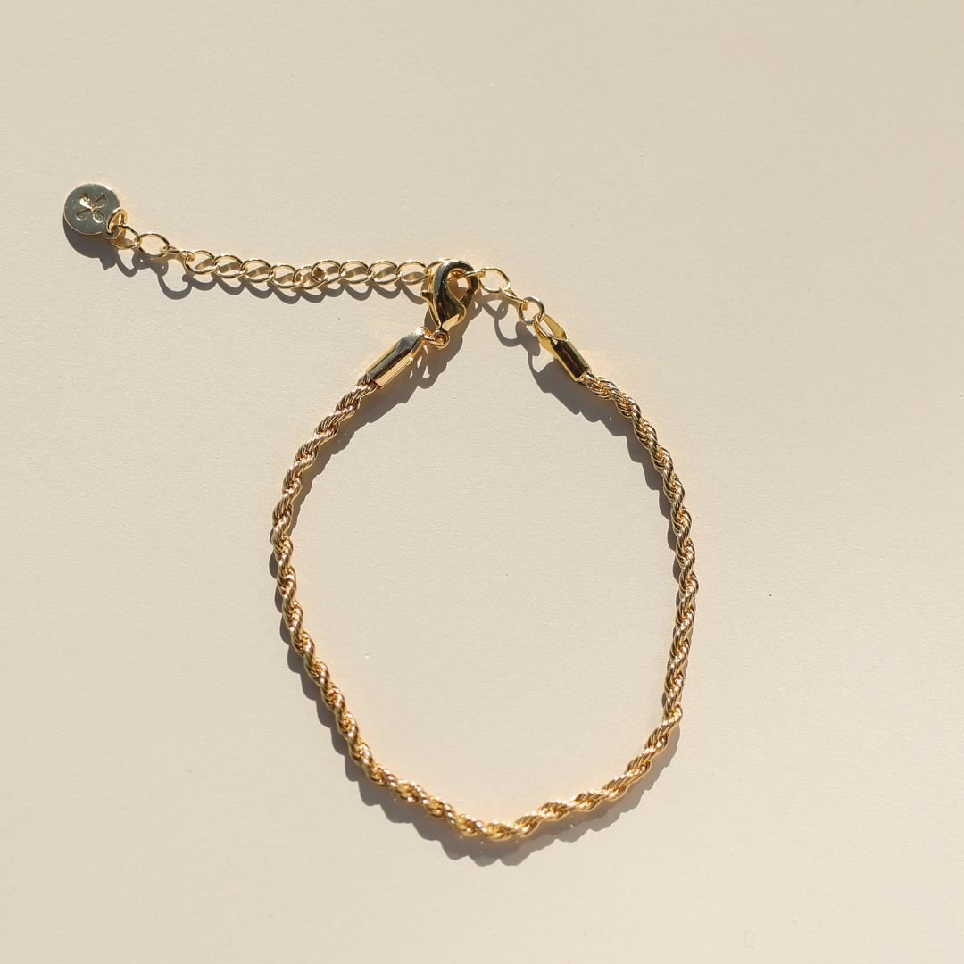 Gold Rope Chain Bracelet