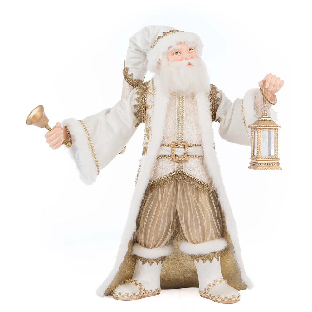 Golden Leaf Santa Tabletop by Katherine&amp;#39;s Collection