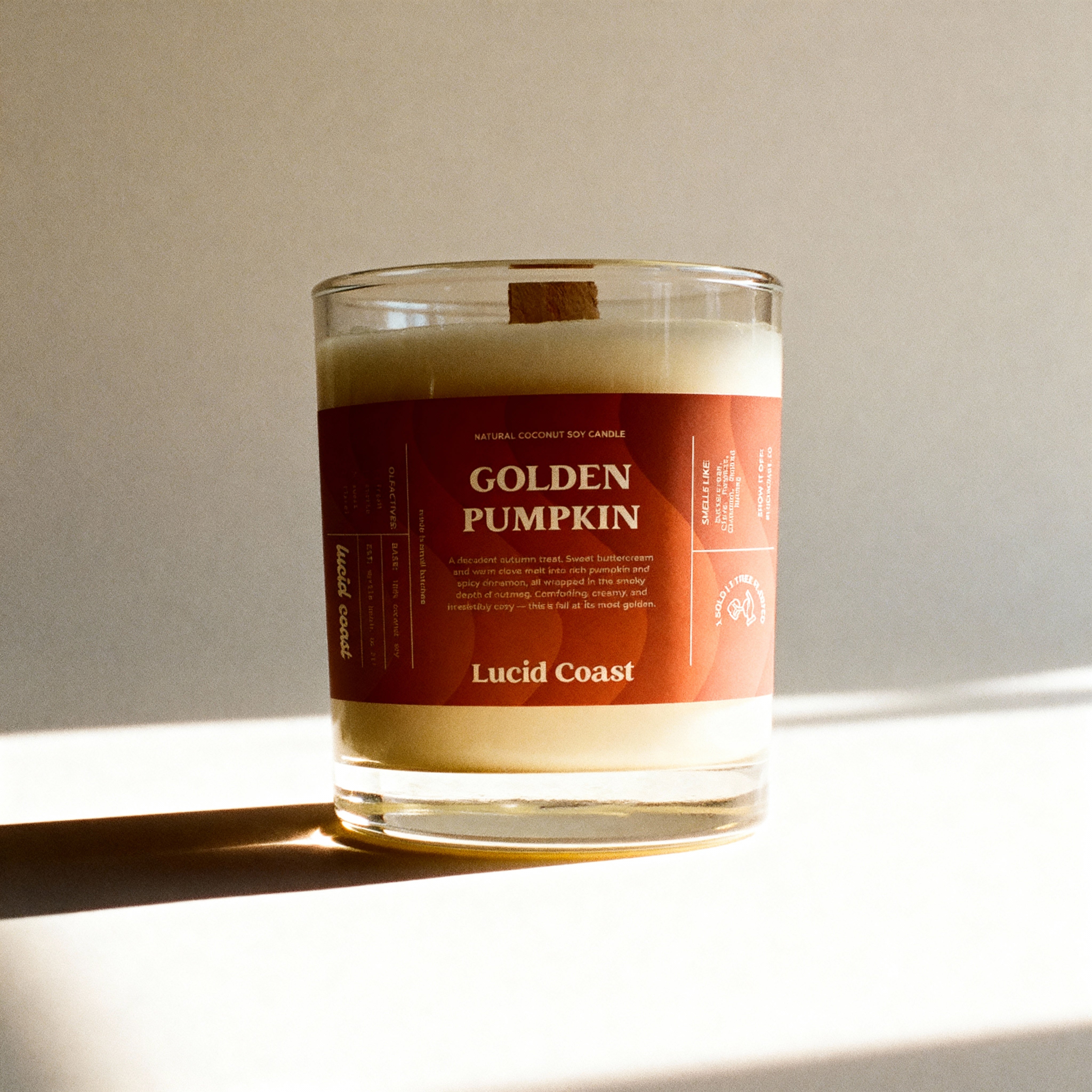 Golden Pumpkin Candle