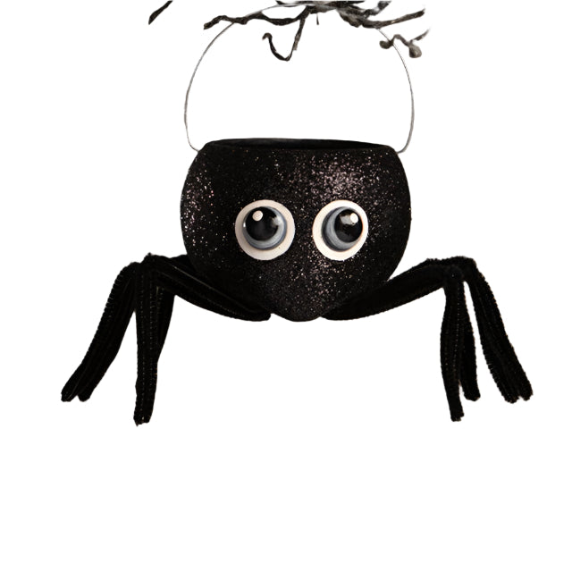 Googlie Eyed Spider Bucket by Bethany Lowe Designs - LAST CHANCE!!