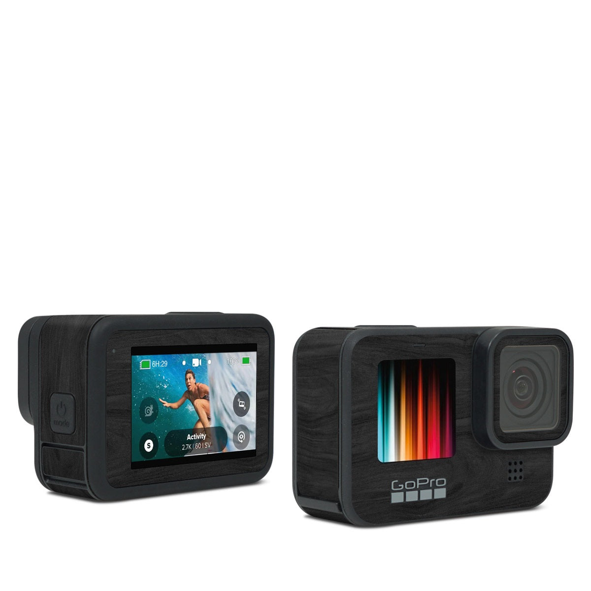 Black Woodgrain - GoPro Hero Black Skin