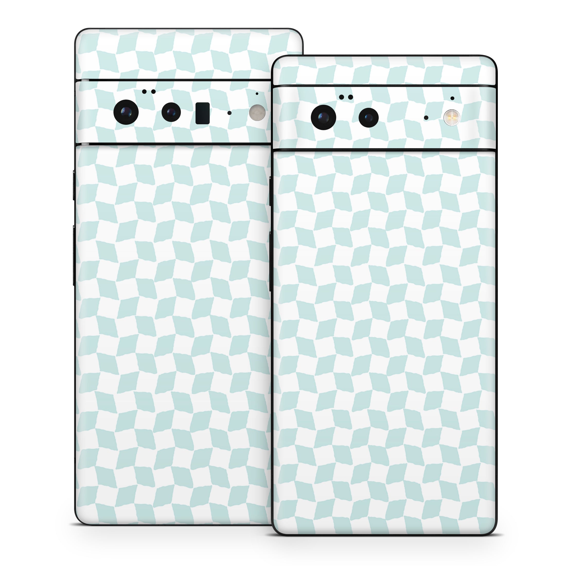 Checker Light Blue - Google Pixel 6 Skin