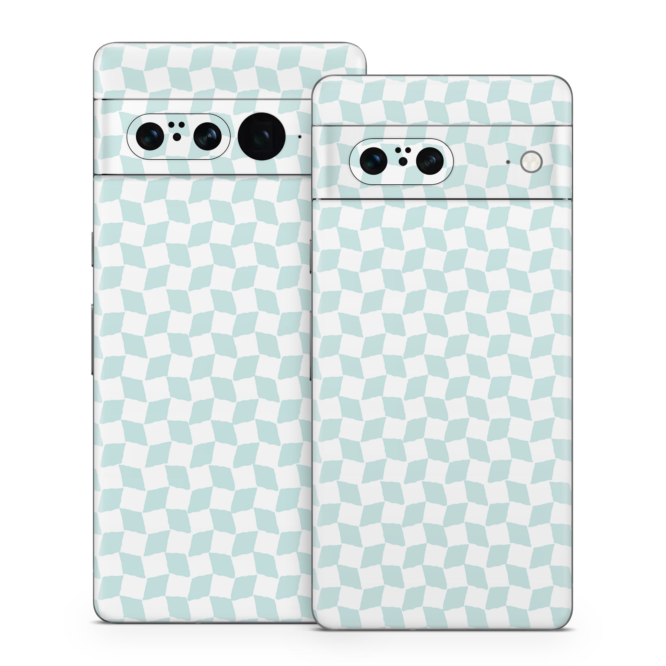 Checker Light Blue - Google Pixel 7 Skin