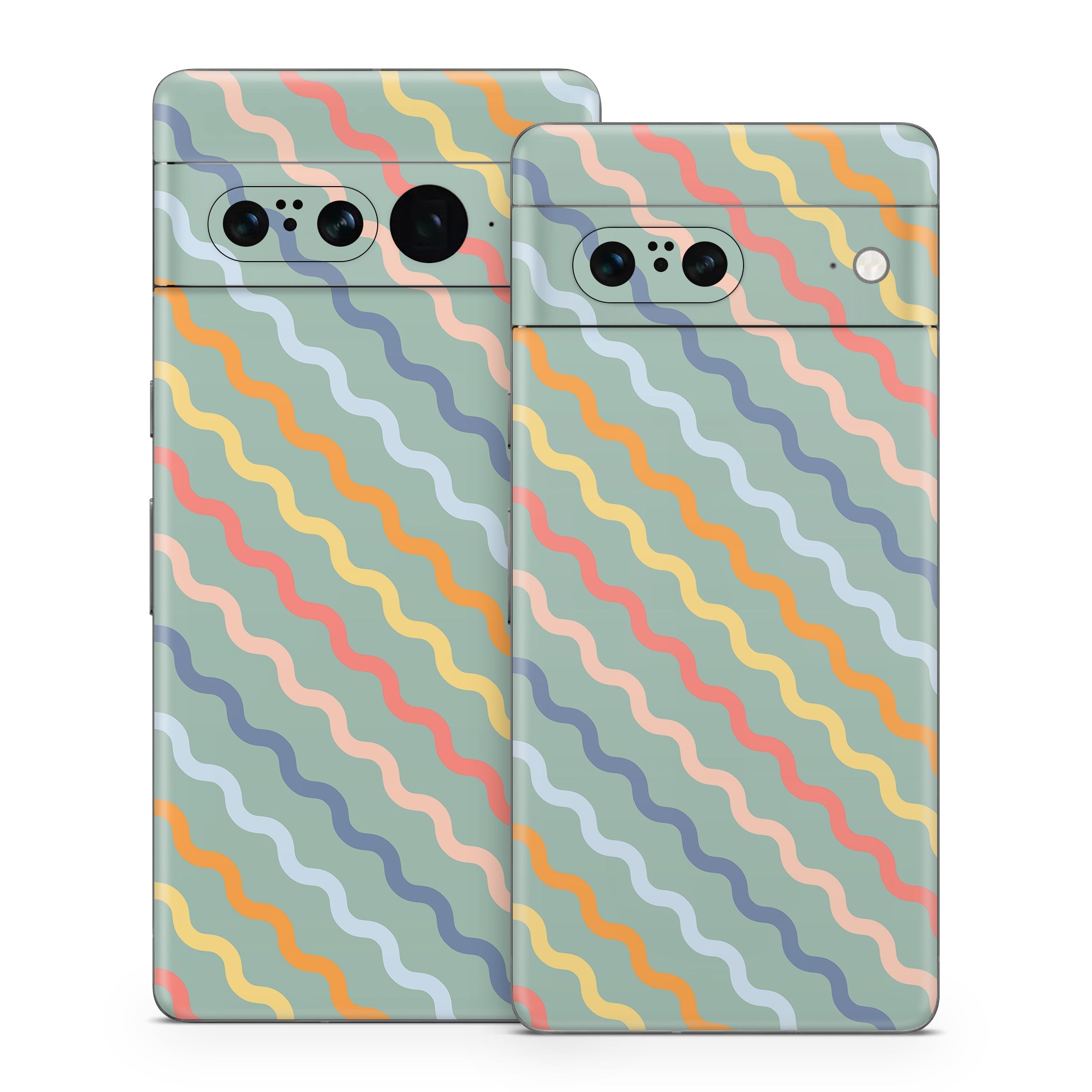 Wavy Diagonal Lines - Google Pixel 7 Skin