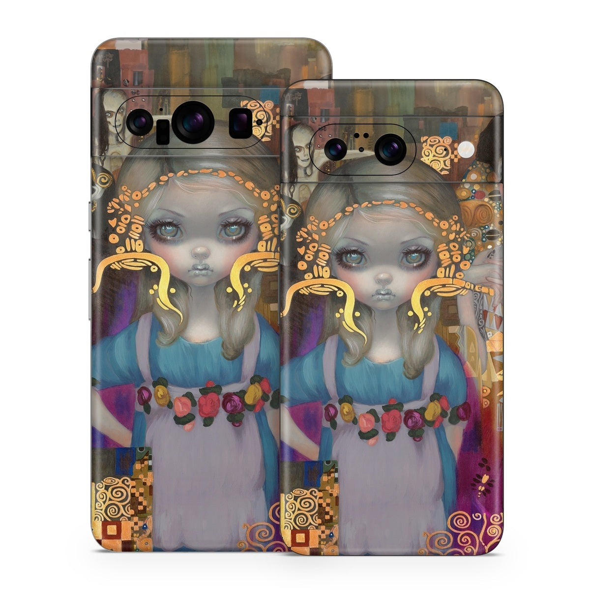 Alice in a Klimt Dream - Google Pixel 8 Skin