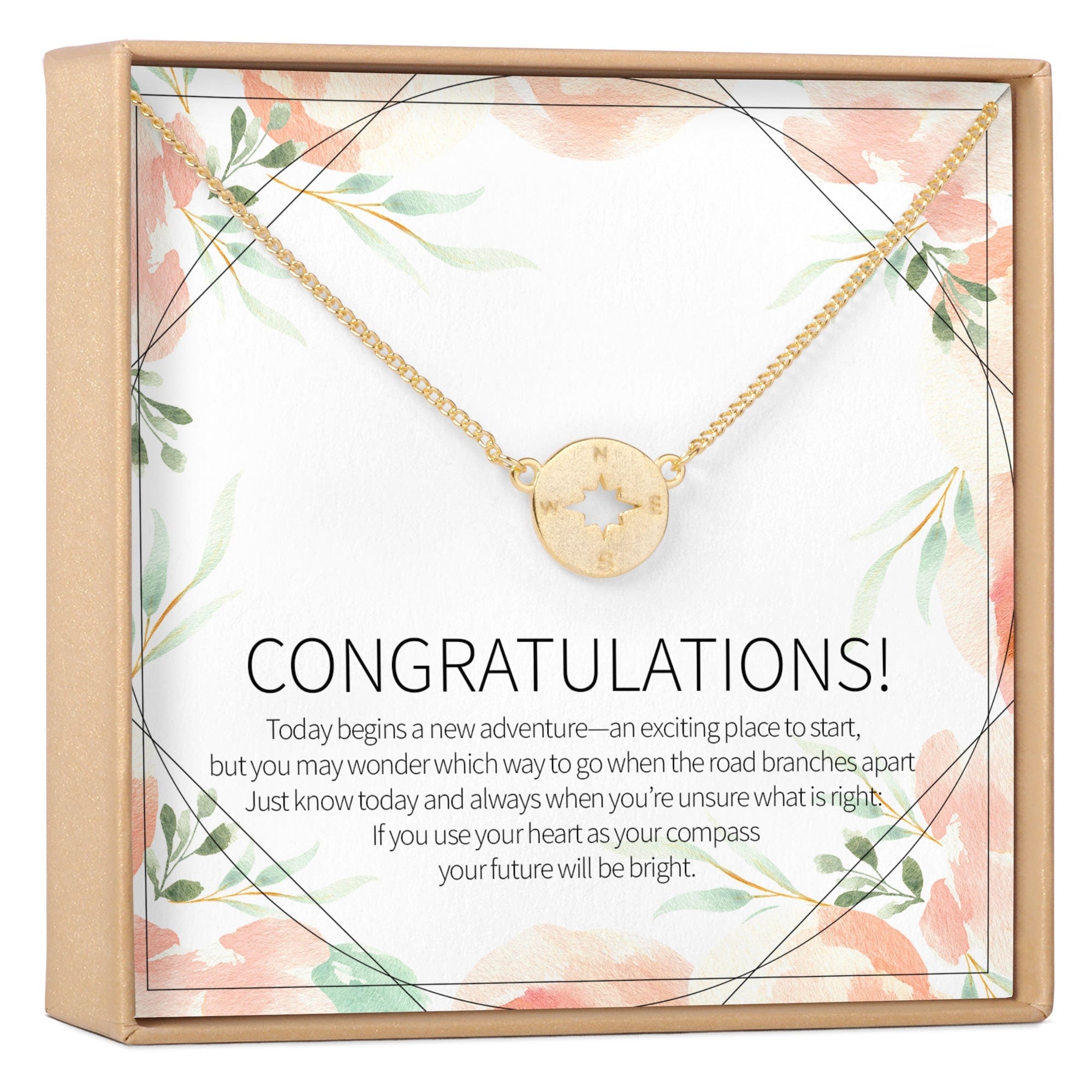 Graduation Compass Necklace