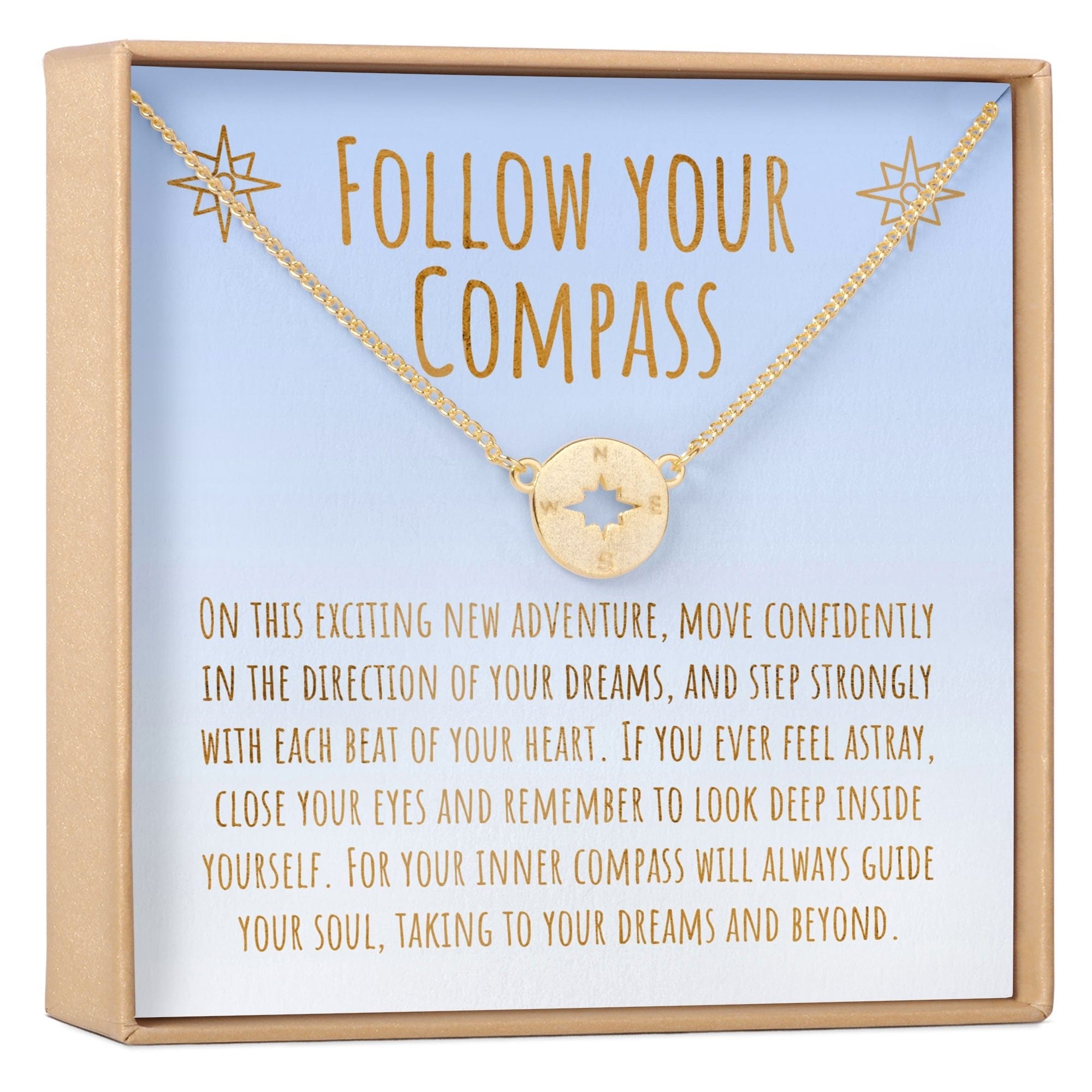 Graduation Compass Necklace