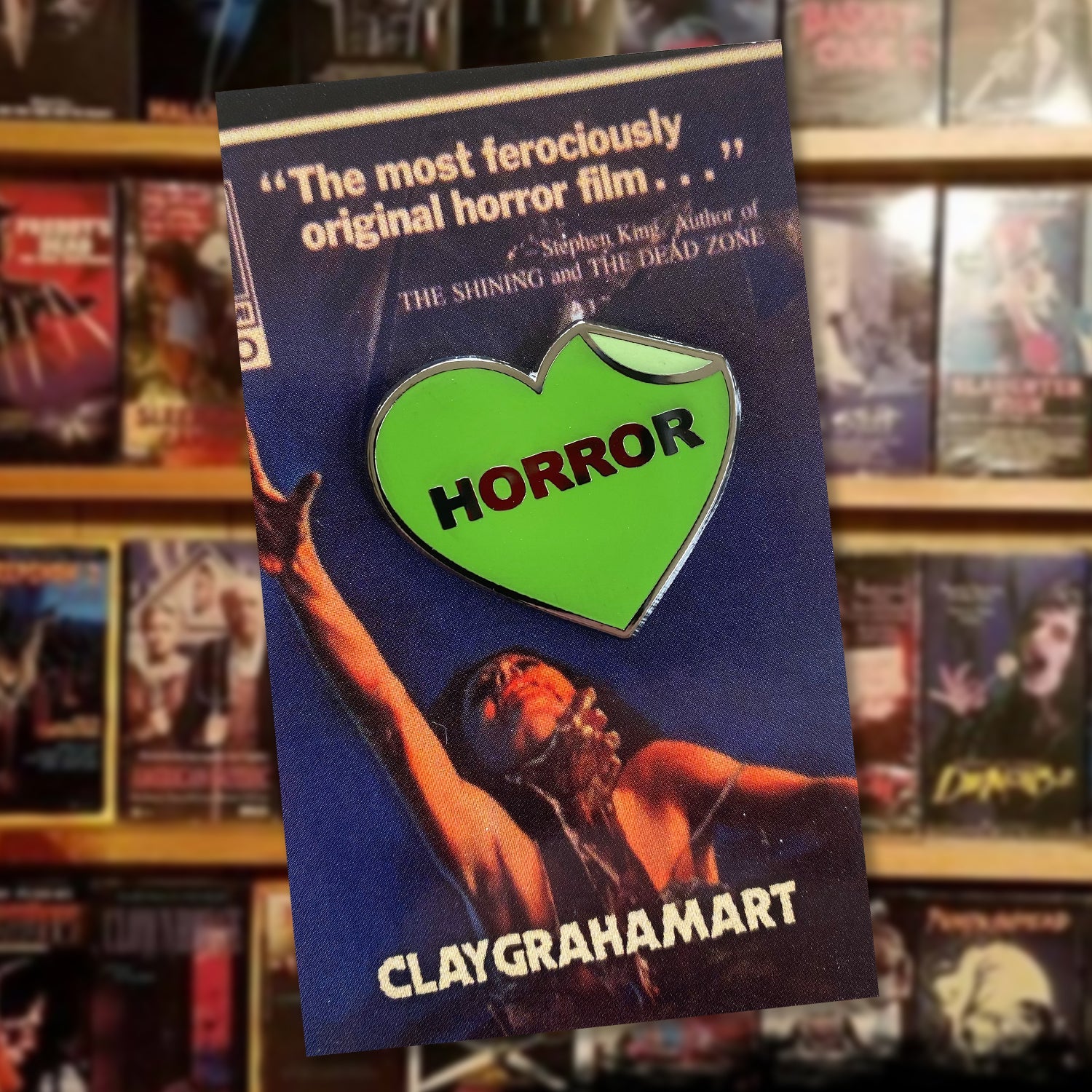 I Heart the Horror Section 1.25&amp;quot; Hard Enamel Pin