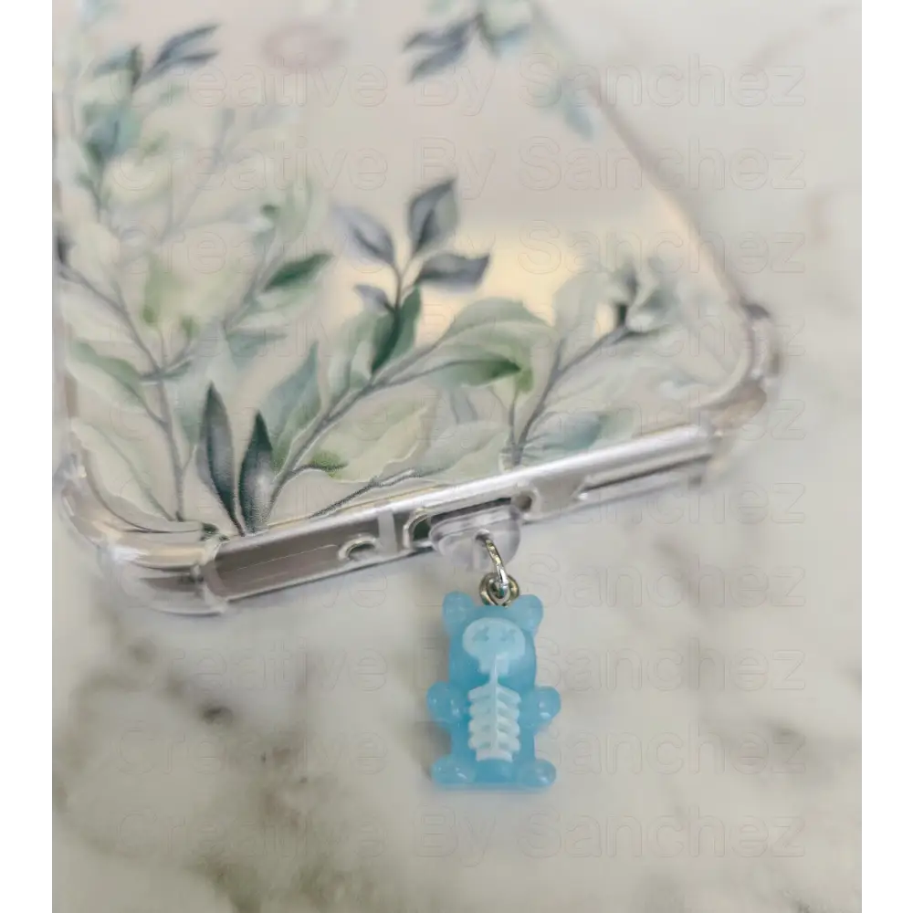 Gummy Bear Skeleton–USB-C Dust Plug Charm for Kindle, Phones, and Tablets