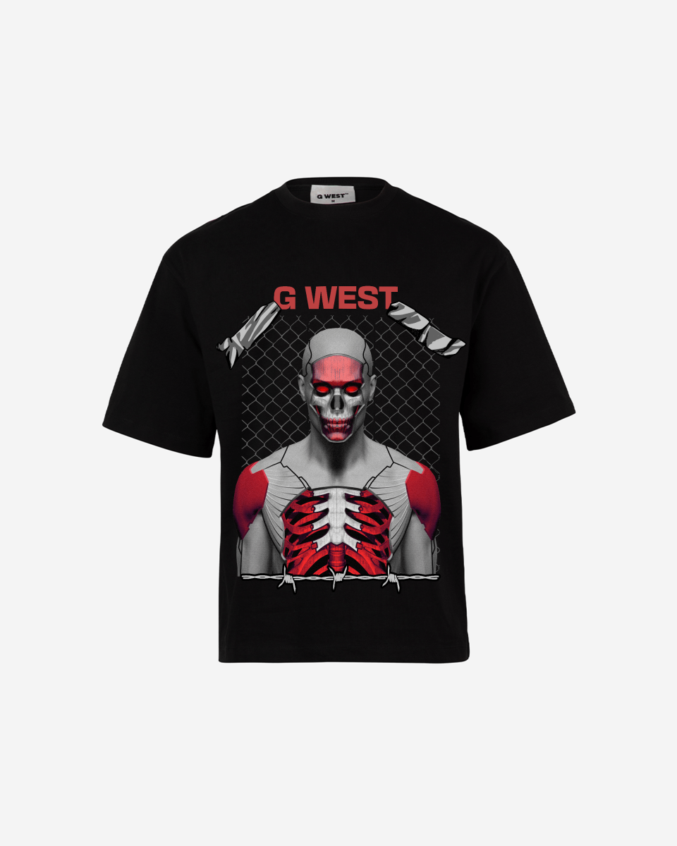GWEST red eyed rage OVERSIZED TEE