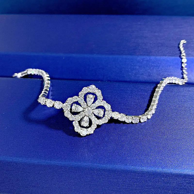 Style Loft Collection Clover Cross High Carbon Bracelet