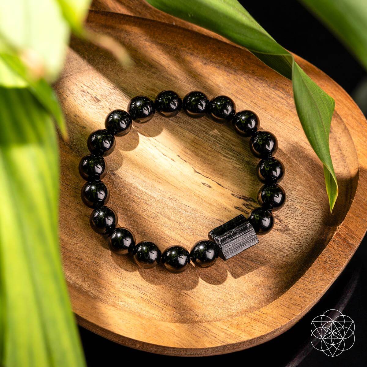 Habit Breaker - Black Obsidian &amp;amp; Tourmaline Bracelet