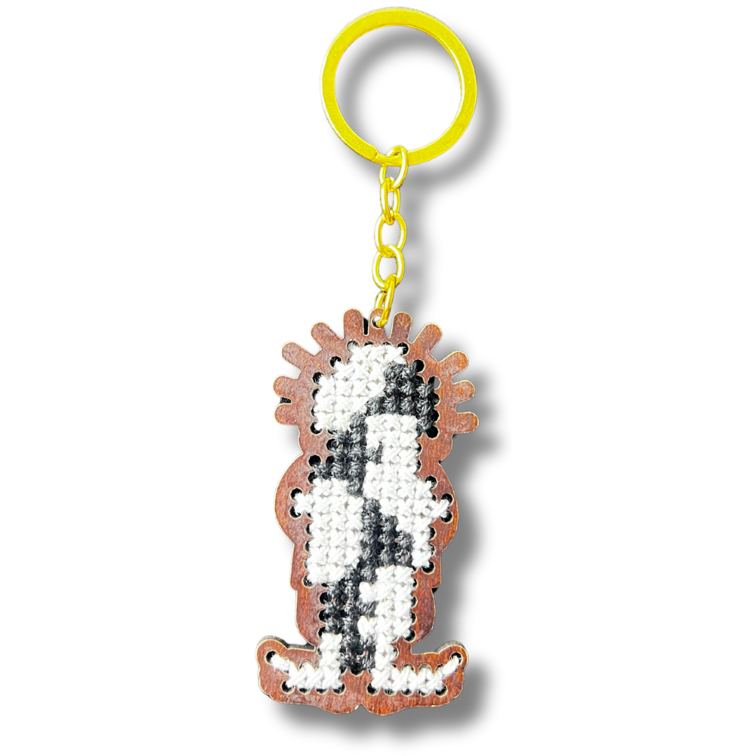 Wood Handala with Tatreez Design