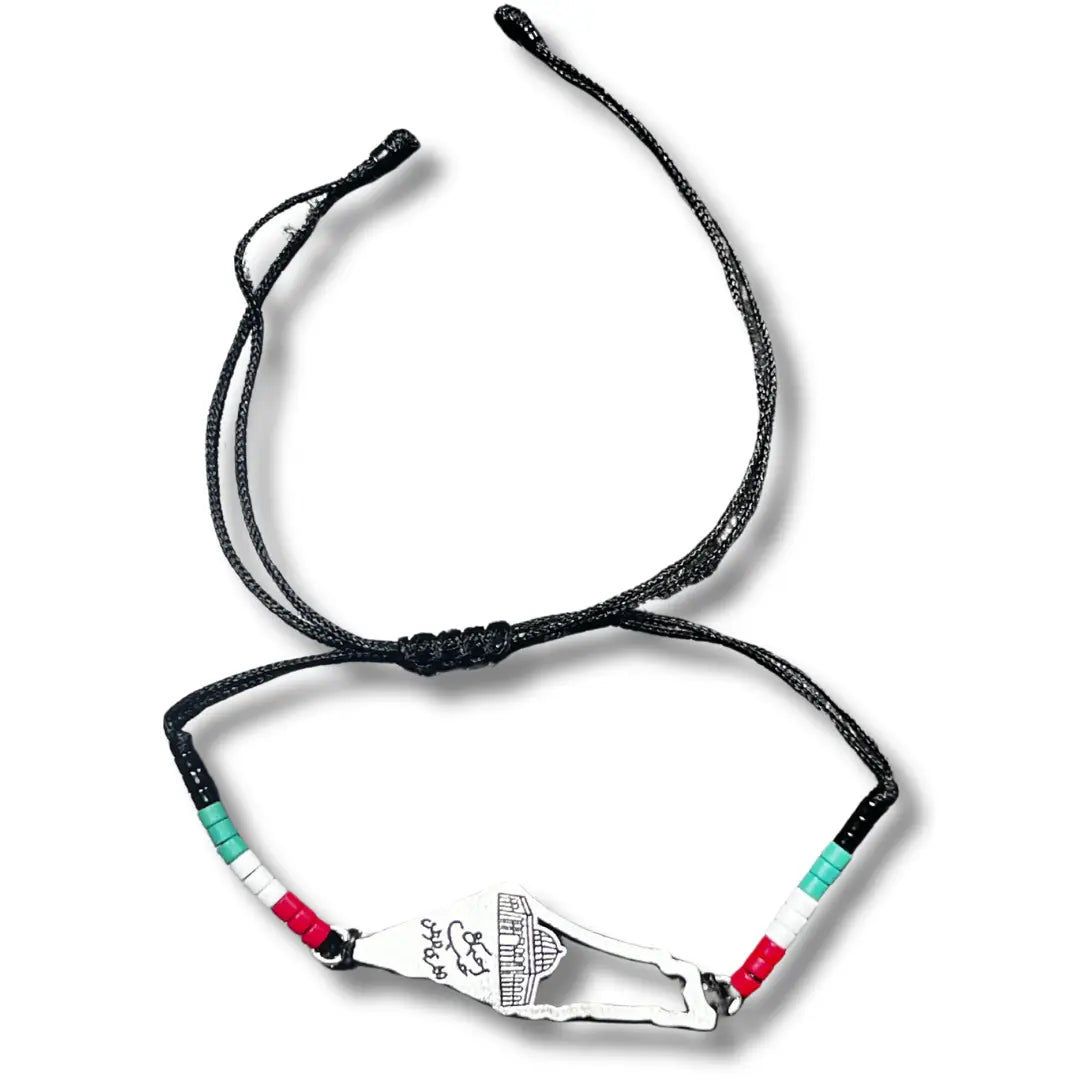 Handmade Colorful Beaded Bracelets with Black Strings