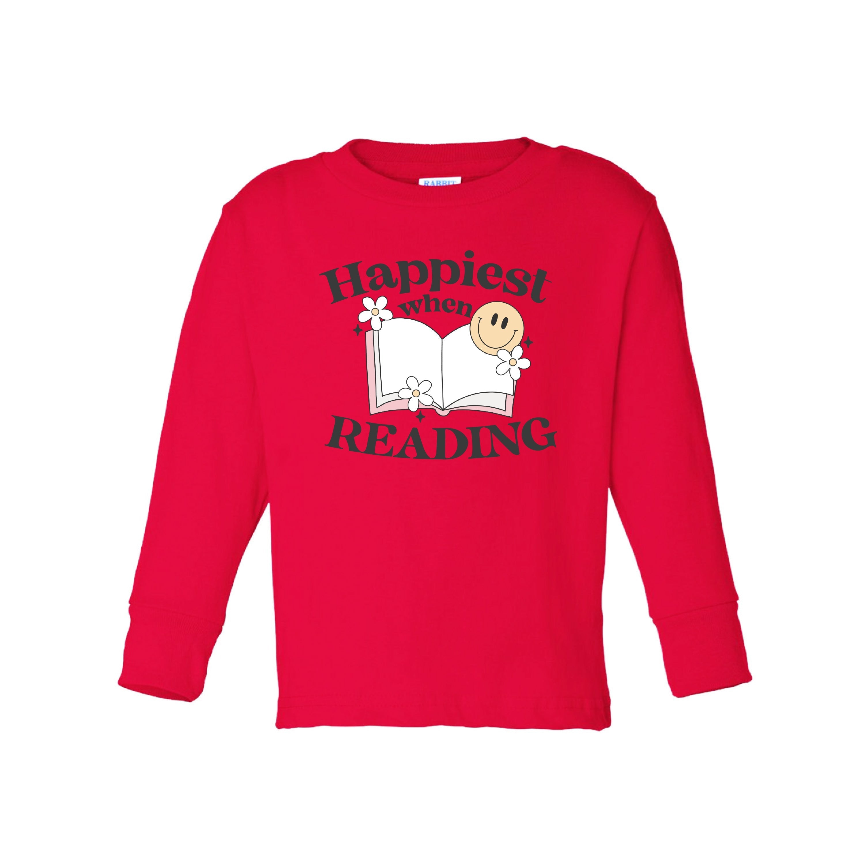 Happiest When Reading - Child Long Sleeve Tee