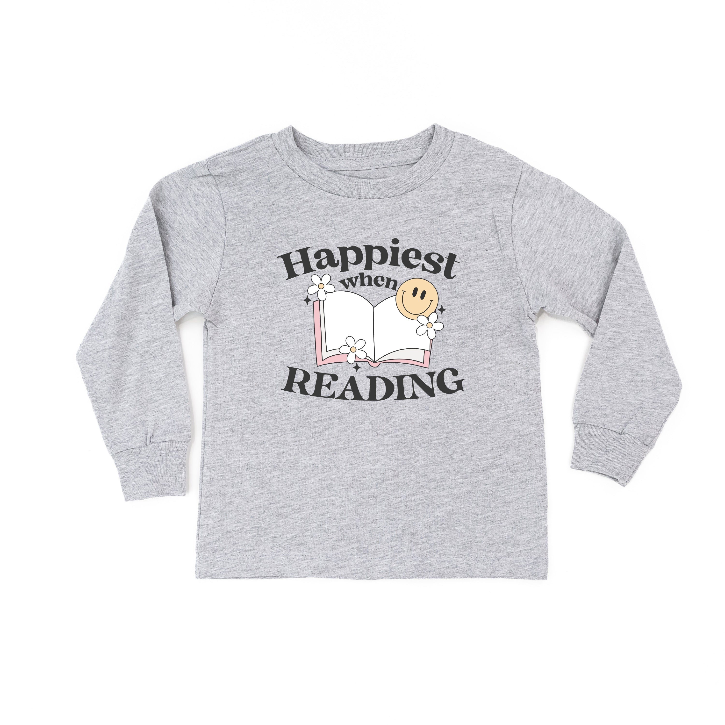 Happiest When Reading - Child Long Sleeve Tee