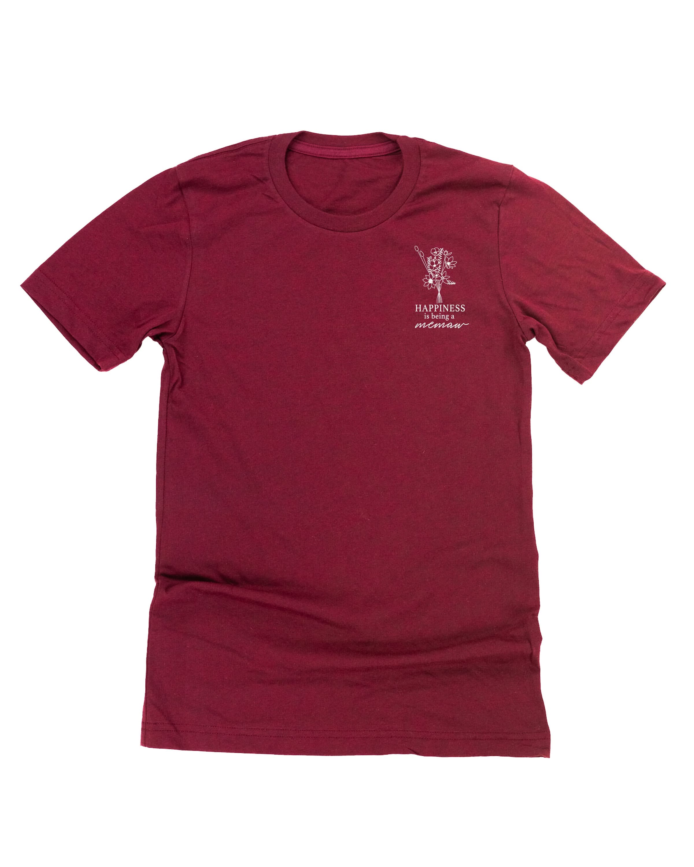 Bouquet Style - &quot;Happiness Is Being a _______&quot; (pocket) - (Choose Your Name) - Unisex Tee