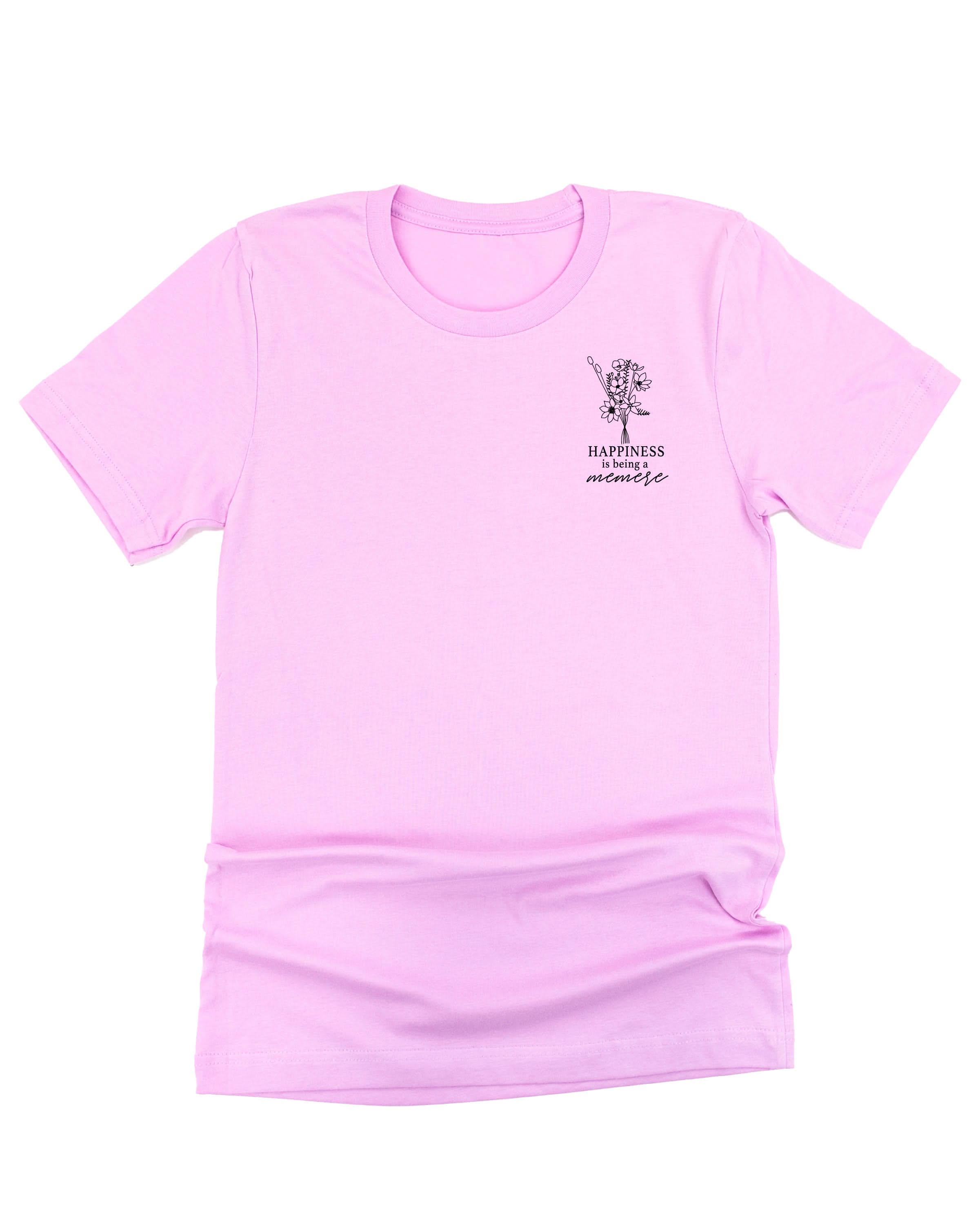 Bouquet Style - &quot;Happiness Is Being a _______&quot; (pocket) - (Choose Your Name) - Unisex Tee