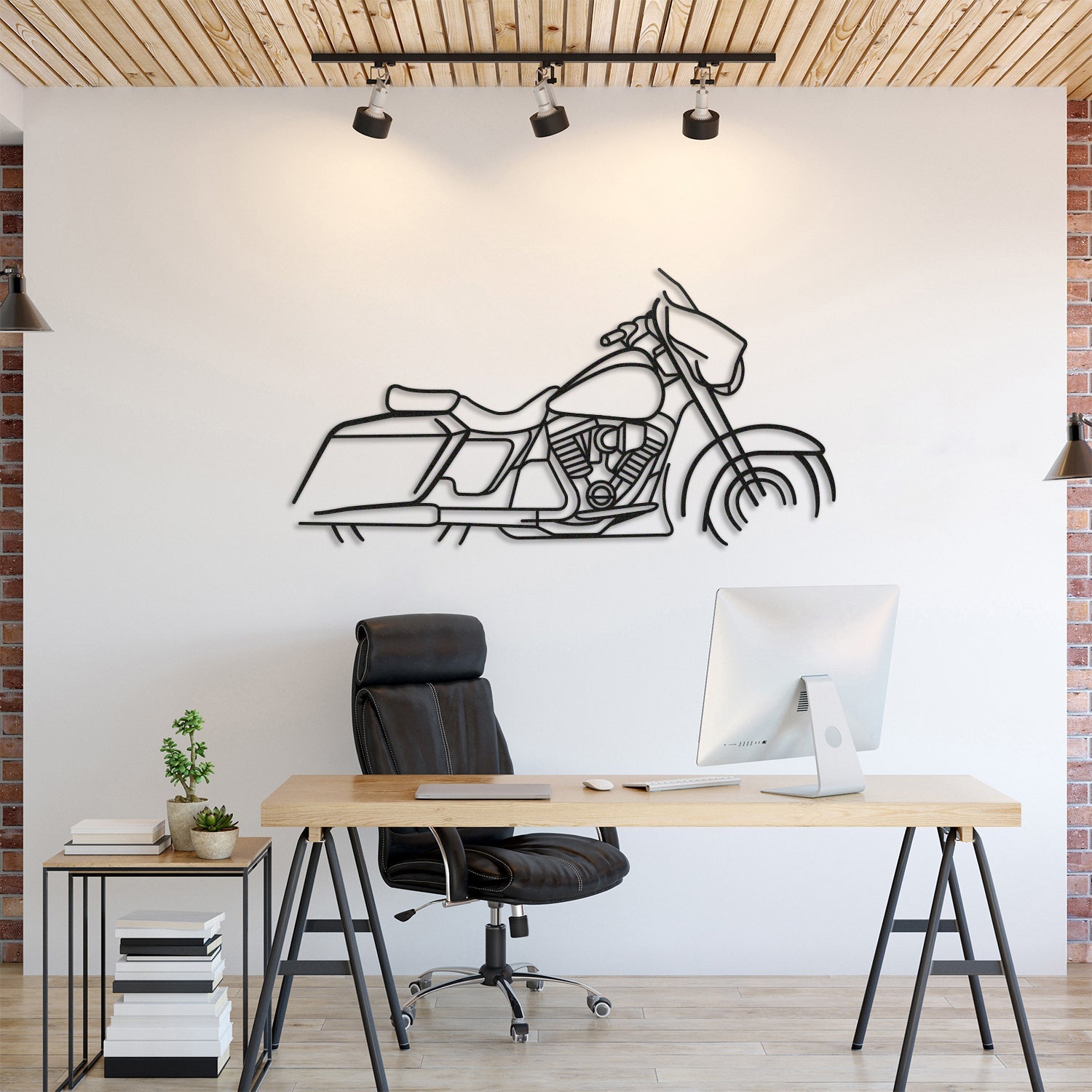 Harley Davidson Street Glide Metal Motorcycle Wall Art - MT1094