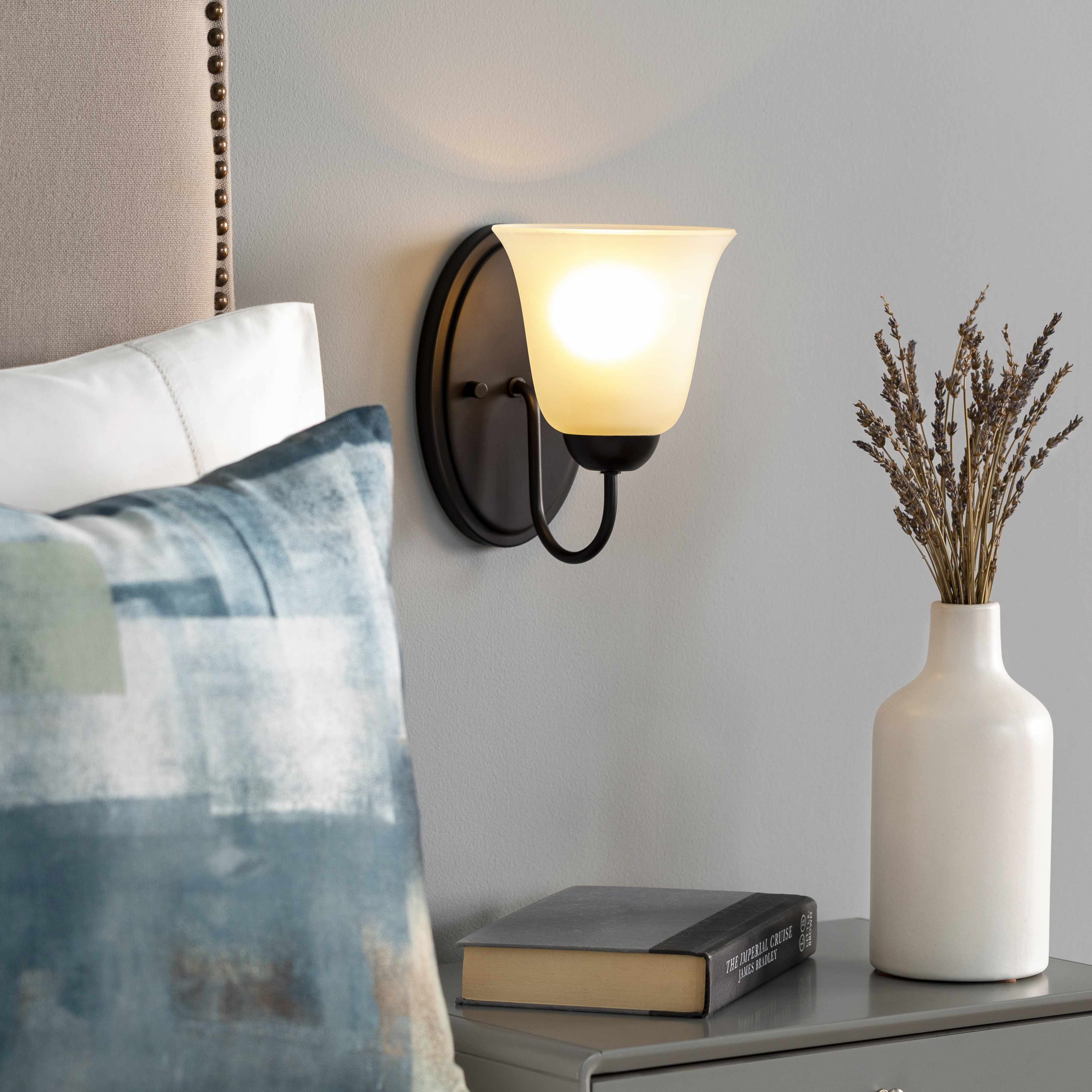 HEYSHAM BLACK IRON WALL SCONCE - CLEARANCE