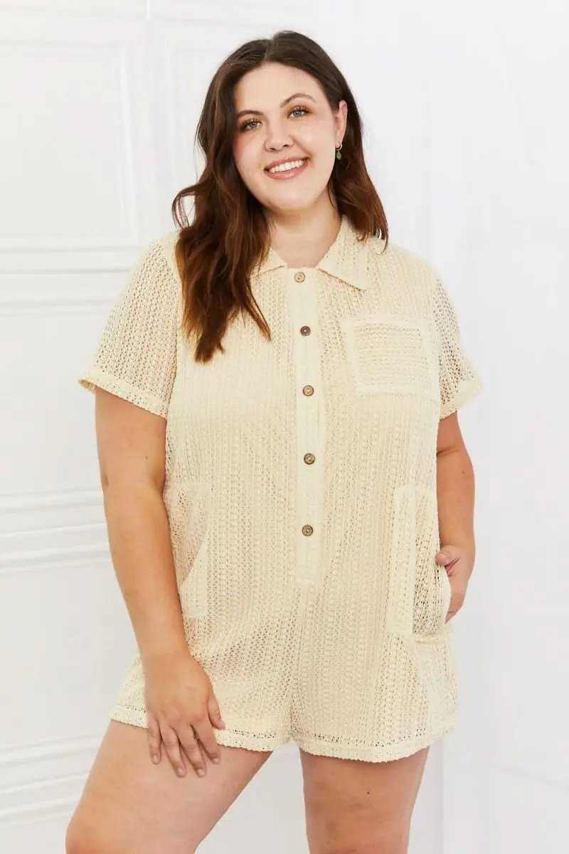 Lovesalve WS Crochet Romper Women&amp;#39;s Summer Outfit Cute &amp;amp; Comfy One-Piece