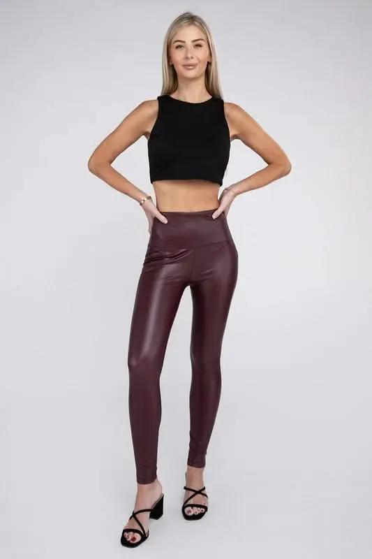 ZENANA High Rise Faux Leather Leggings - Premium Quality Product | Fast Shipping &amp;amp; Returns