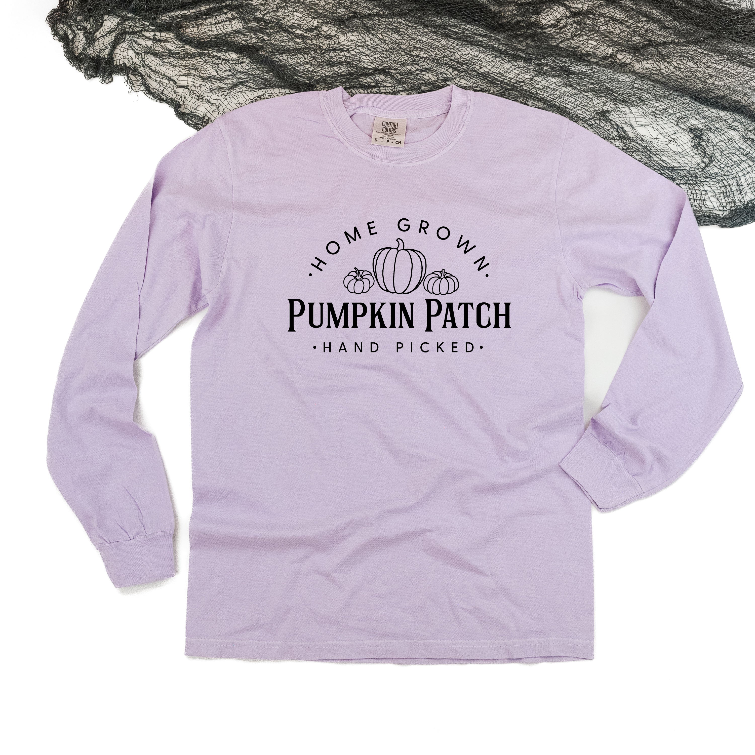 Home Grown Pumpkin Patch - Long Sleeve Comfort Colors Tee