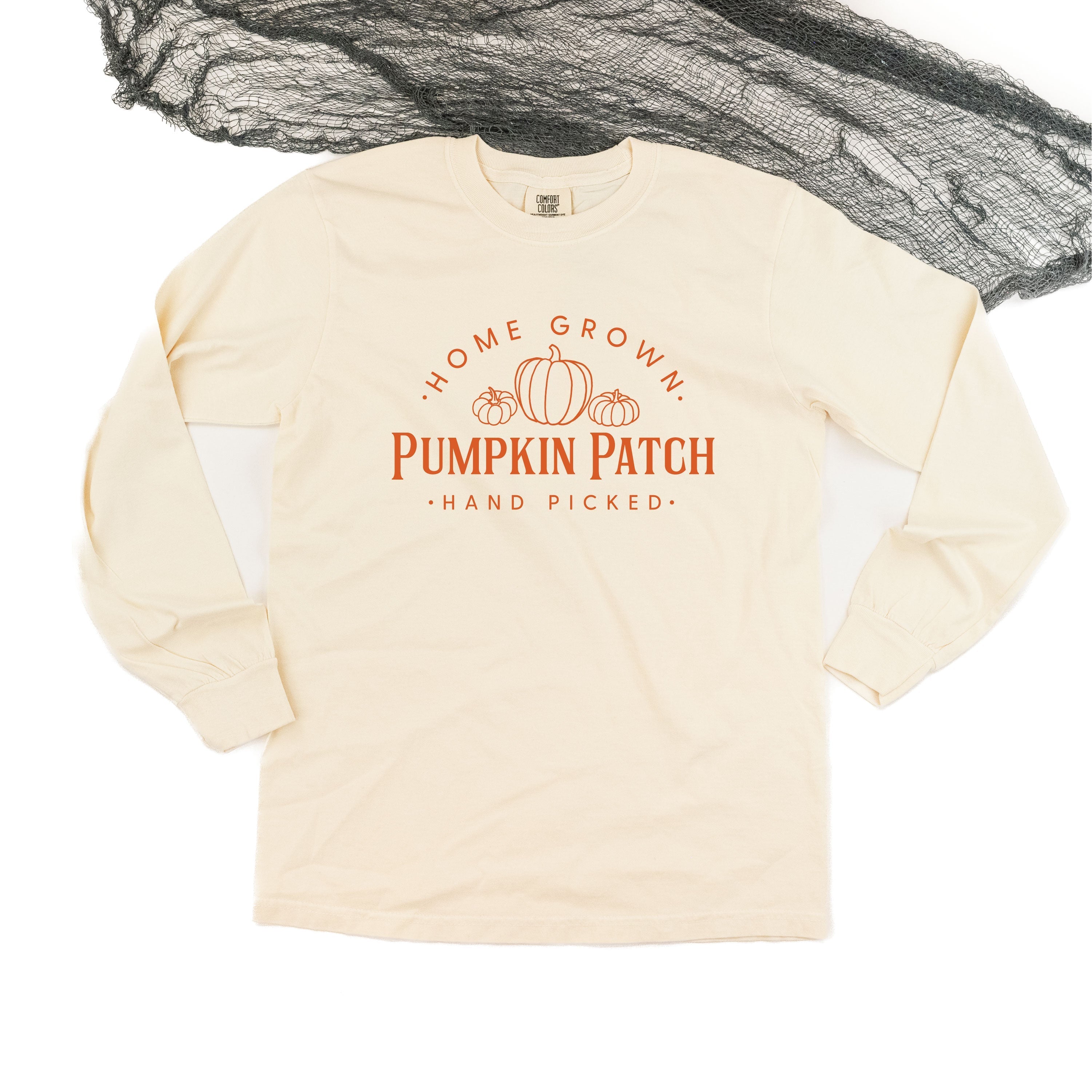 Home Grown Pumpkin Patch - Long Sleeve Comfort Colors Tee