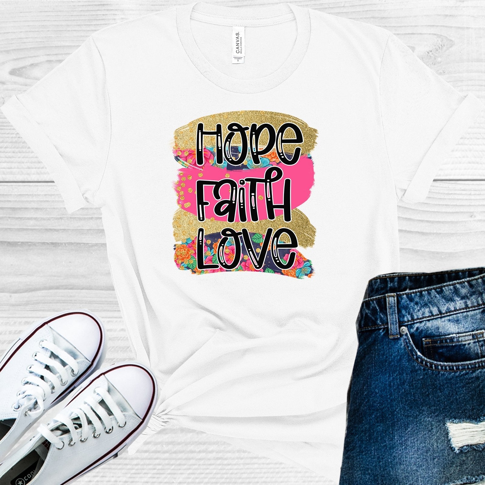 Hope Faith Love Graphic Tee