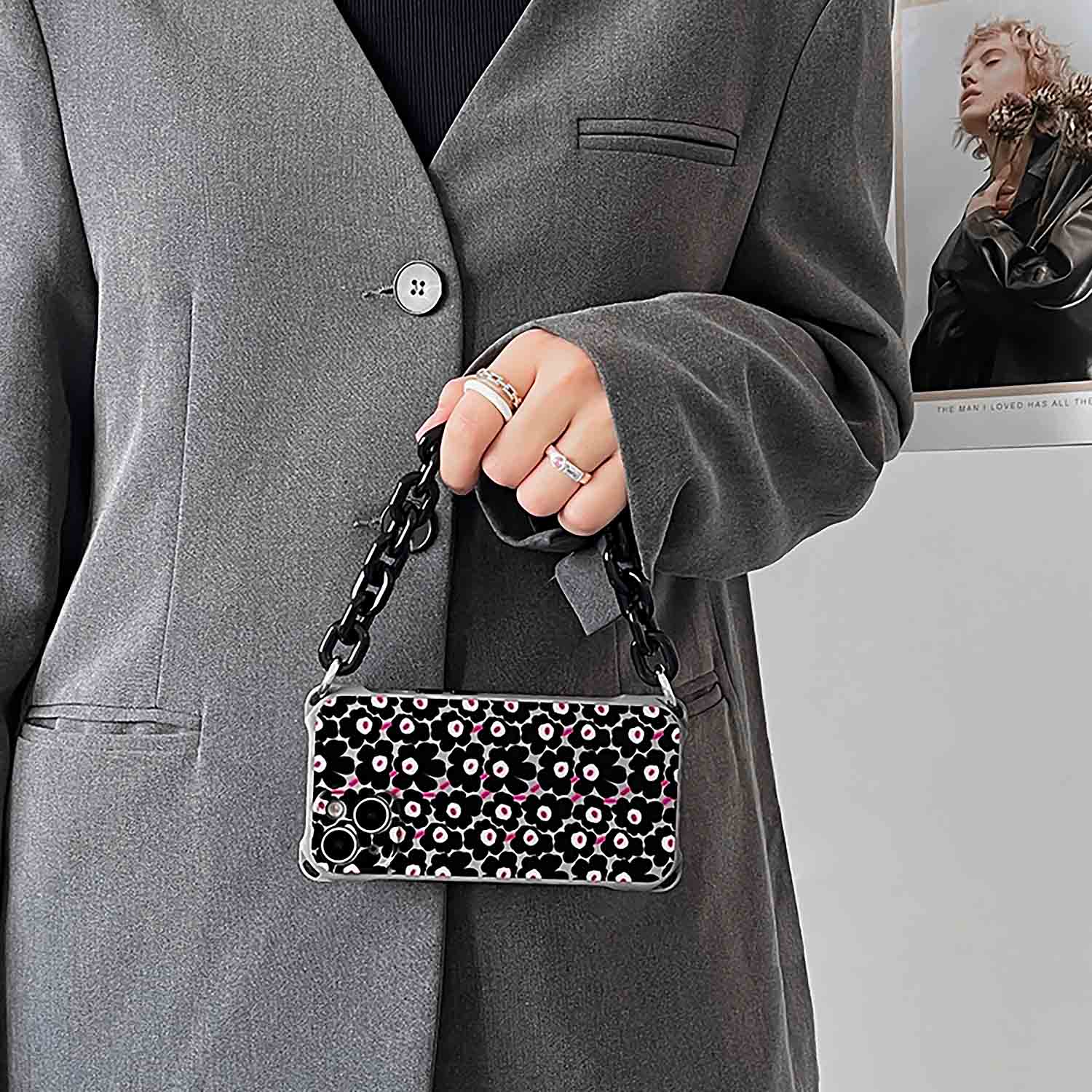 ZAKAPOP&amp;#39;s Floral Spread Sling Bag Phone Protective Case