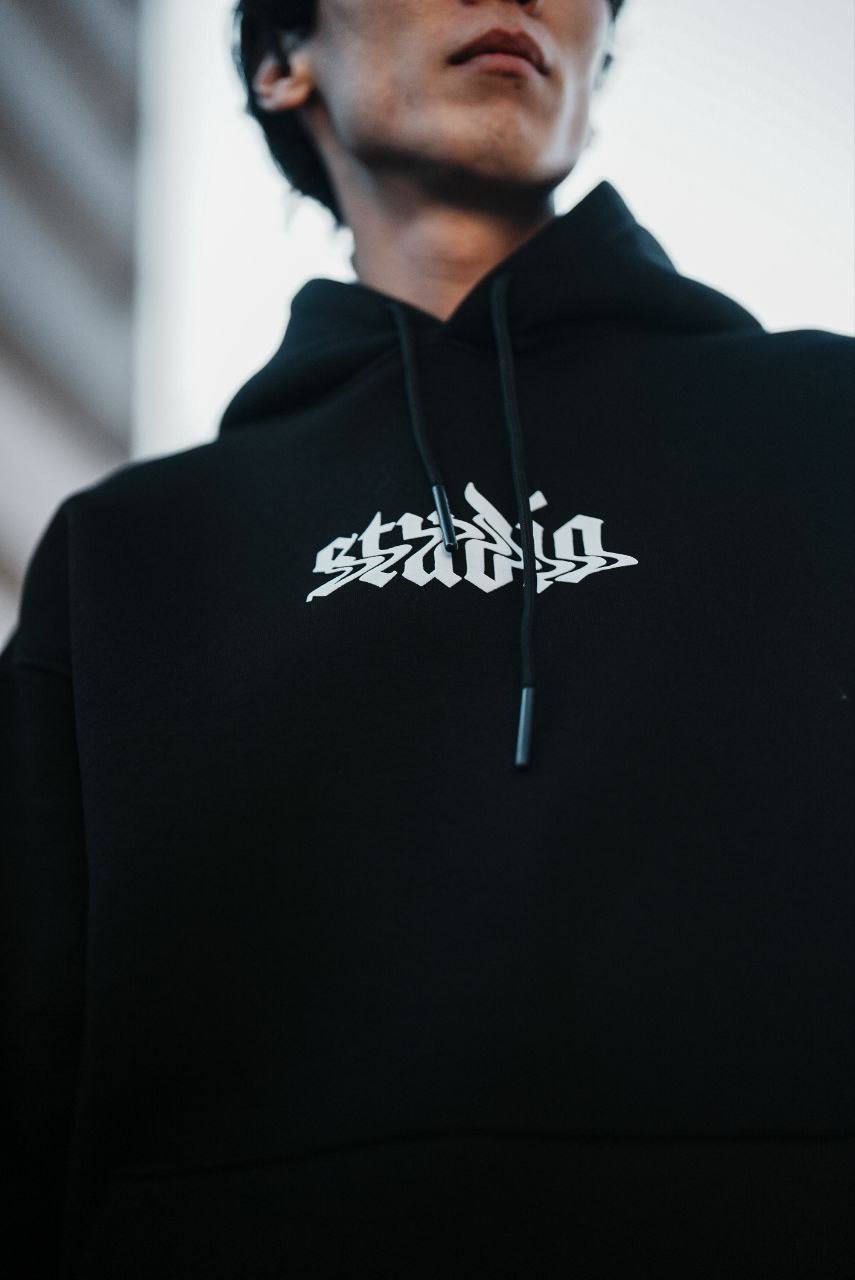 Oversize &#39;Human Realist Butterfly&#39; Graphic Hoodie - Abstract Streetwear Sweatshirt