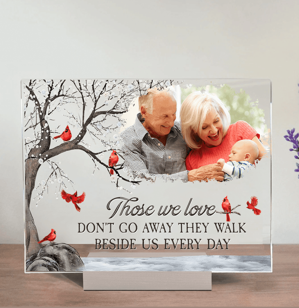 Memorial Plaque with Photo - I'm Always With You - Personalized Sympathy Gift for Family Members, Grandma, Grandpa | Custom Acrylic Plaque
