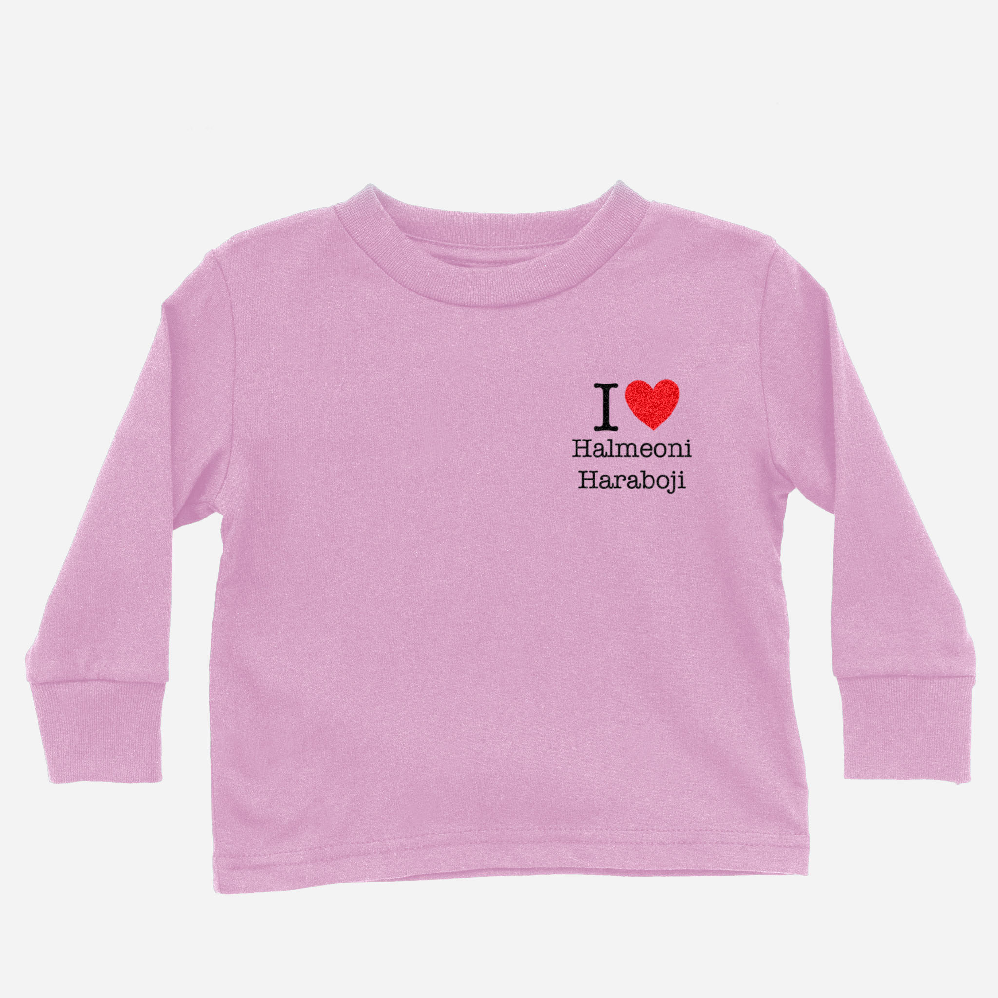 I Heart Grandma &amp;amp; Grandpa Korean Long Sleeve Shirt (Toddler)
