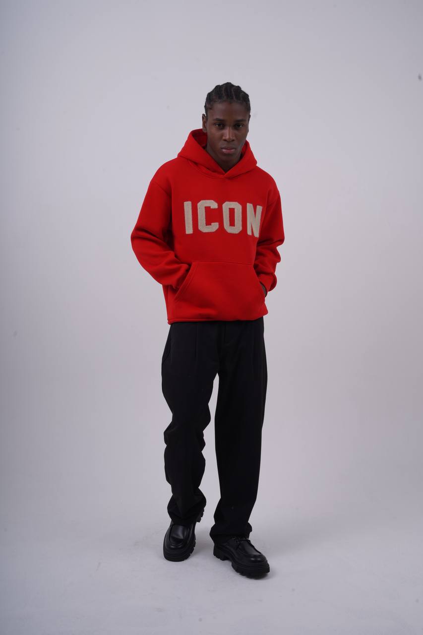 Unisex &quot;ICON&quot; Oversize Hoodie - Heavyweight Printed Sweatshirt