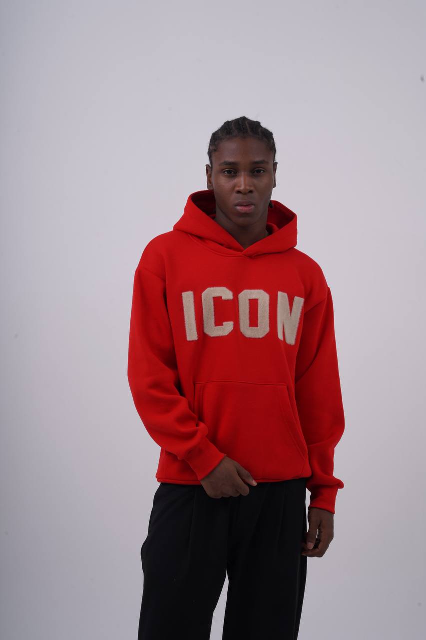 Unisex &quot;ICON&quot; Oversize Hoodie - Heavyweight Printed Sweatshirt