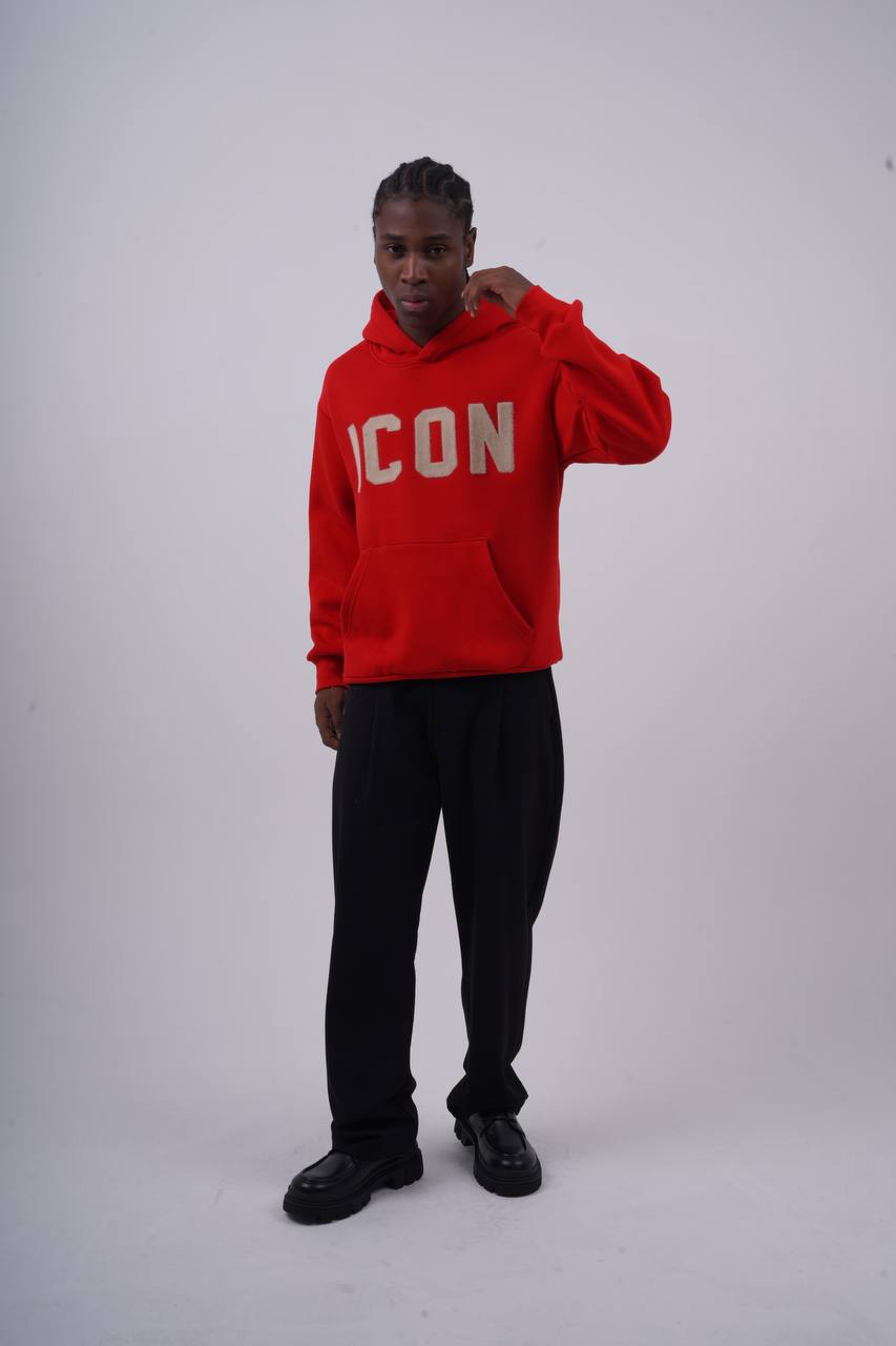 Unisex &quot;ICON&quot; Oversize Hoodie - Heavyweight Printed Sweatshirt