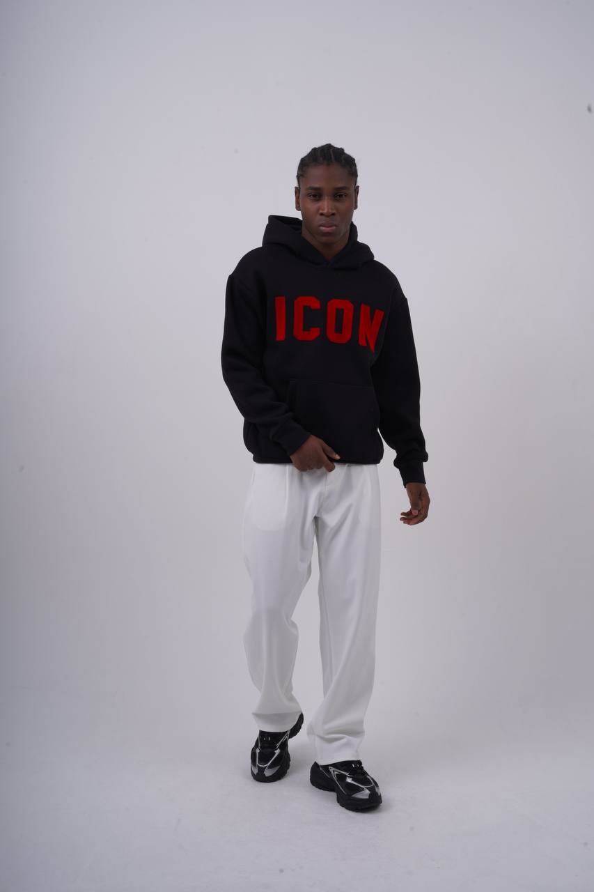 Unisex &quot;ICON&quot; Oversize Hoodie - Heavyweight Printed Sweatshirt