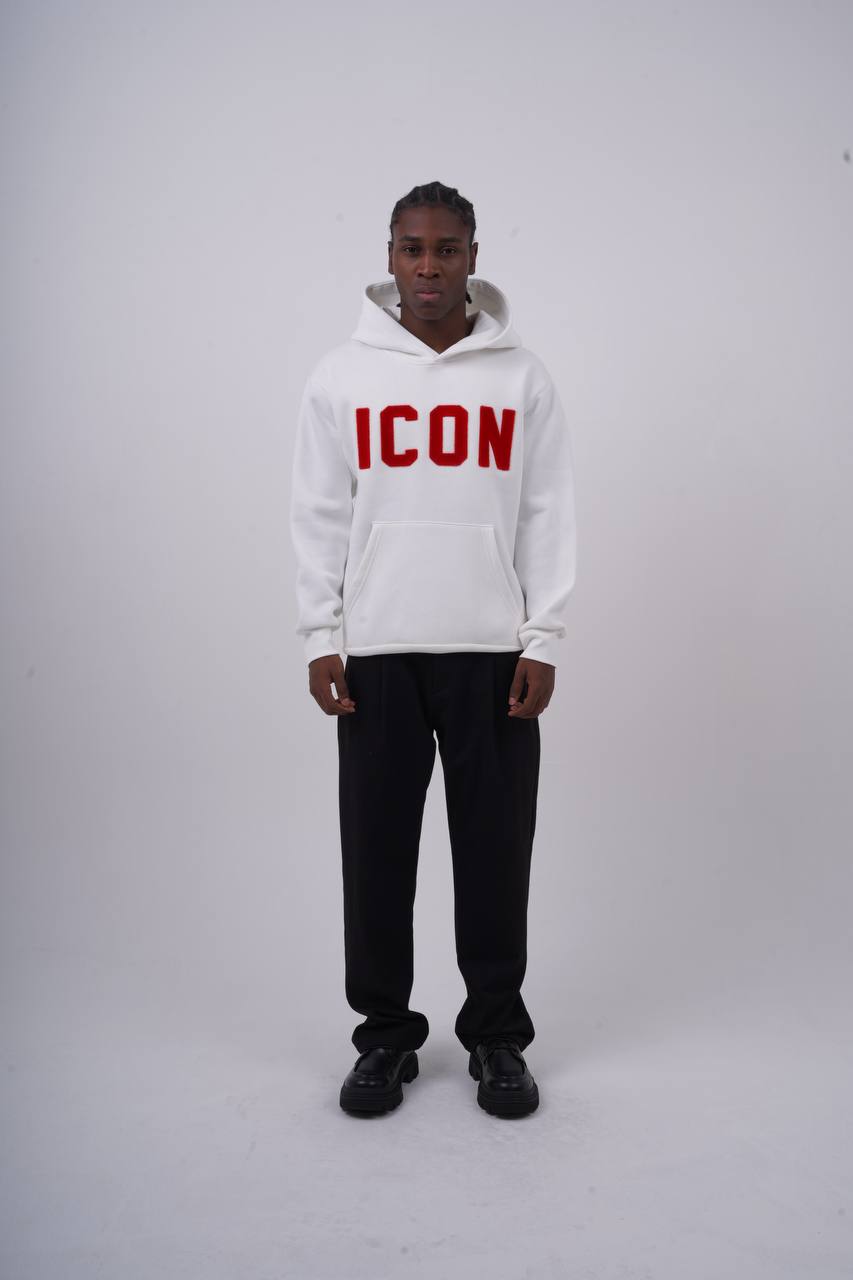 Unisex &quot;ICON&quot; Oversize Hoodie - Heavyweight Printed Sweatshirt