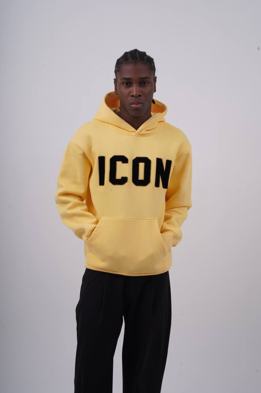Unisex &quot;ICON&quot; Oversize Hoodie - Heavyweight Printed Sweatshirt