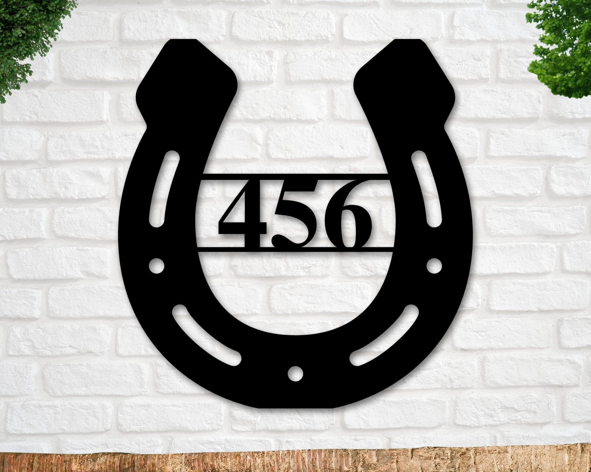 Metal Horseshoe Sign, Horseshoe Address Numbers, Horseshoe Address Sign, Custom Address Sign, Horse Address Sign, Horseshoe , Address Sign