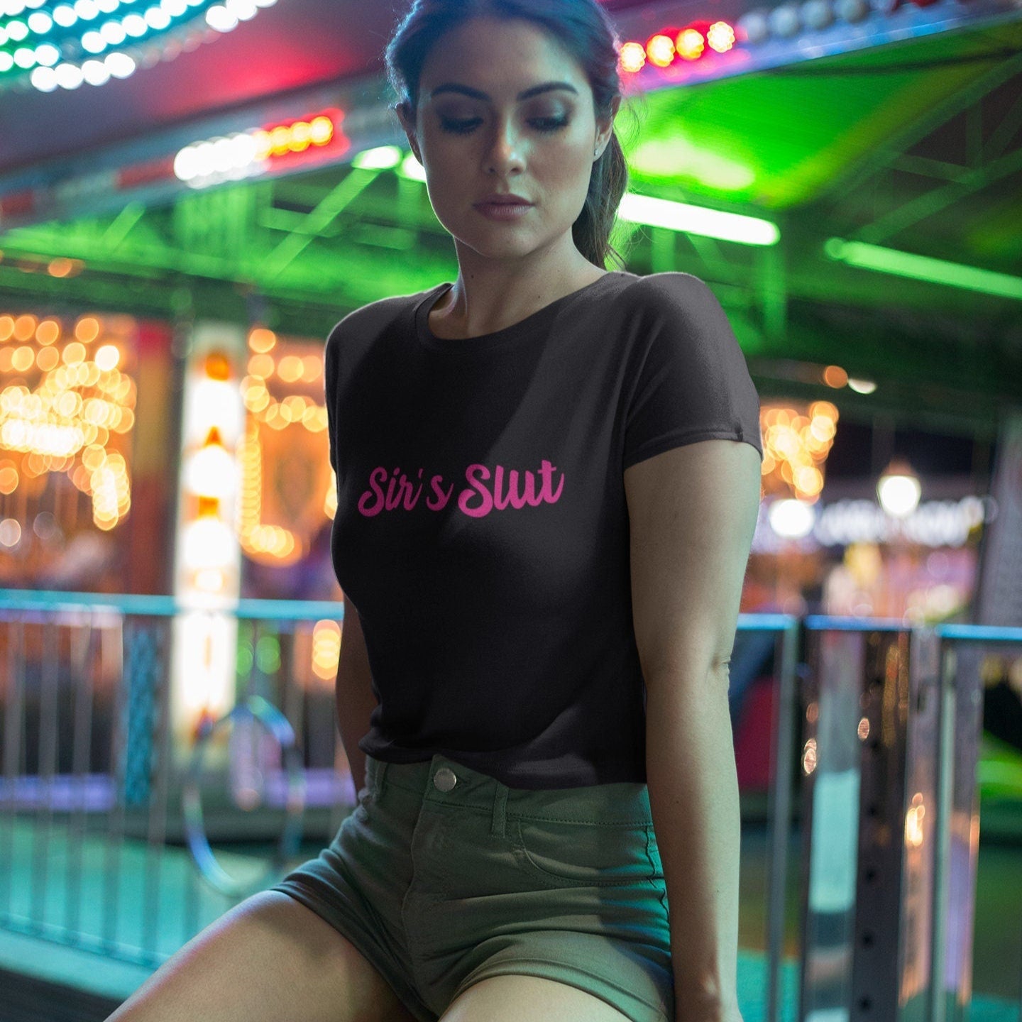 Sir&amp;#39;s Slut Unisex Short Sleeve V-Neck T-Shirt