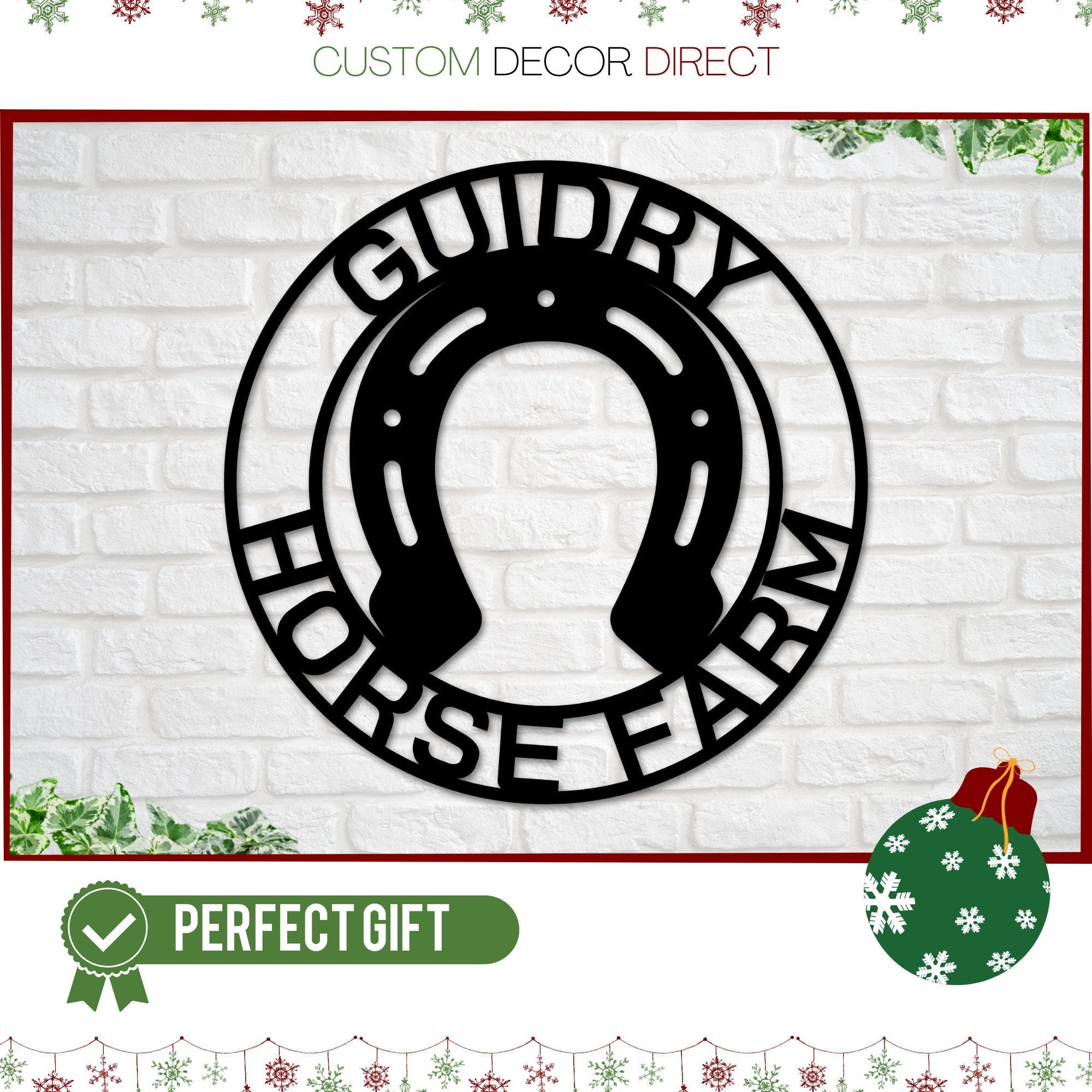 Christmas Gift, Horseshoe Custom sign, Steel Art, Barn sign, Custom metal sign, horseshoe metal art, horseshoe art, Country home sign