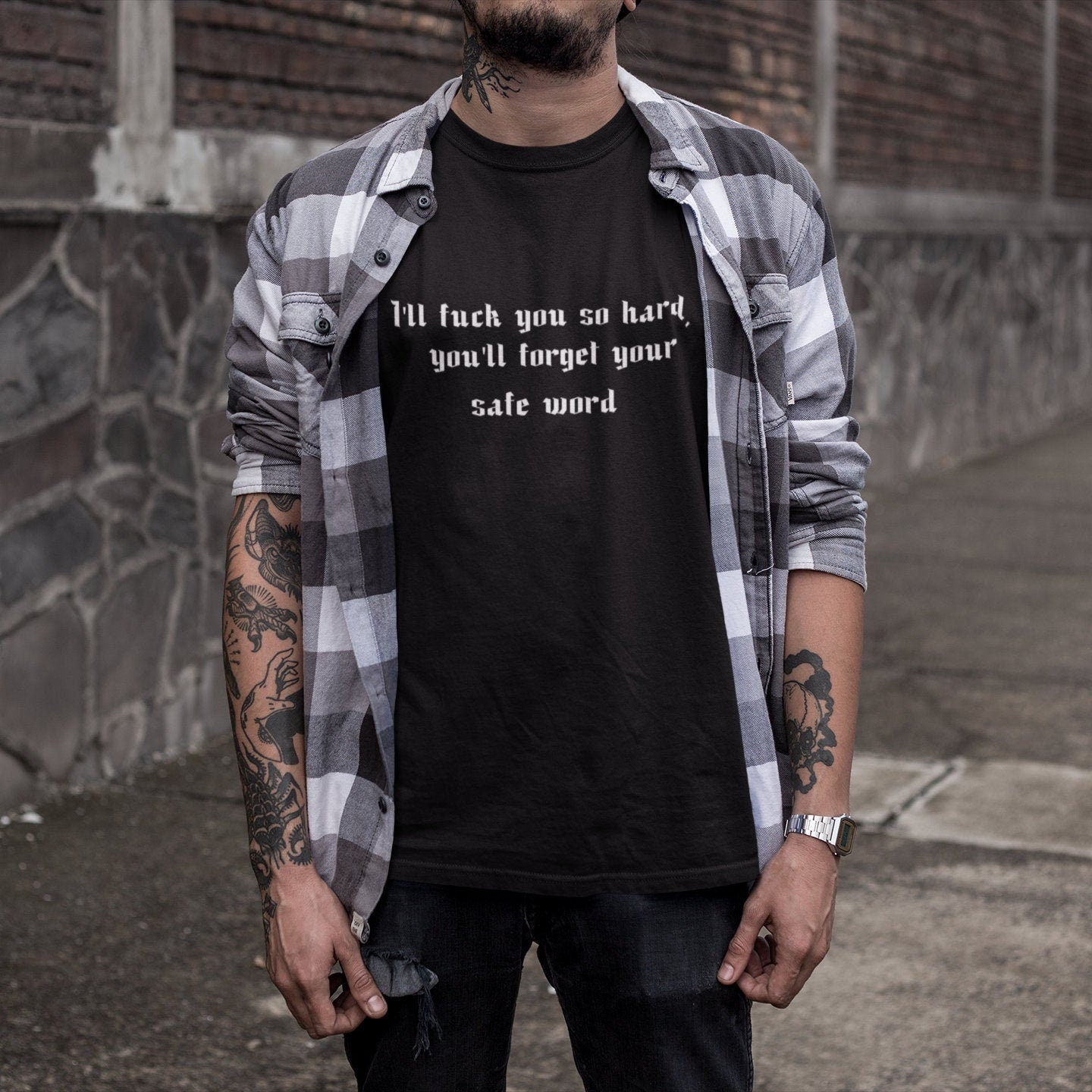 I&amp;#39;ll fuck you so hard, you&amp;#39;ll forget your safe word Short-Sleeve Unisex T-Shirt