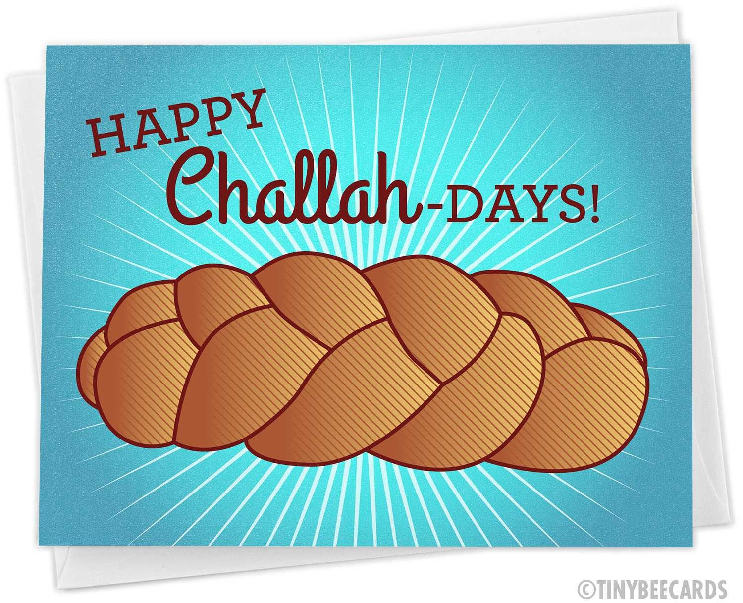 Funny Hanukkah Card &amp;quot;Happy Challah Days&amp;quot;