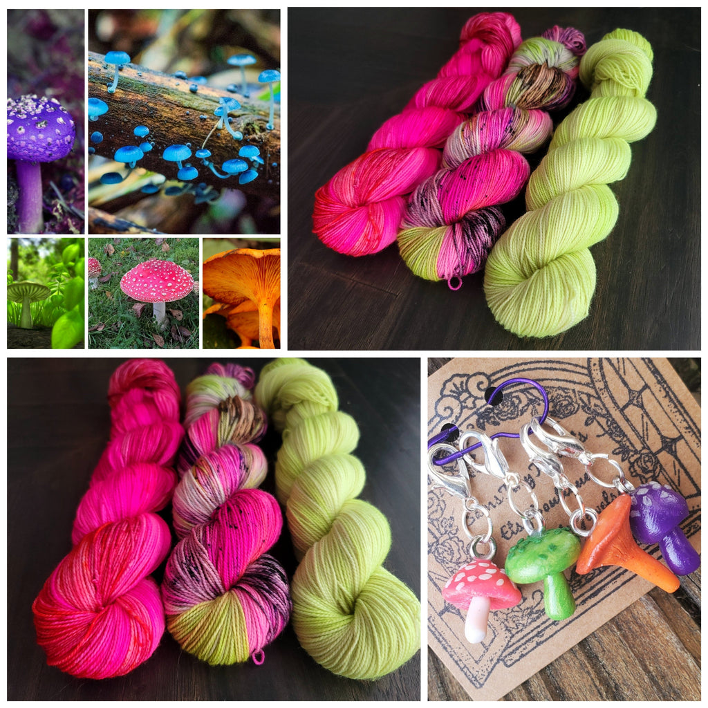 Enchanted Toadstools 3 skein kit