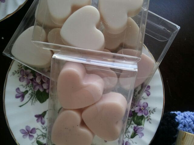 3 Handmade Gift Soaps JASMINE 1 oz each ultra-rich Shea and Cocoa butter goats milk with Kaolin Clay