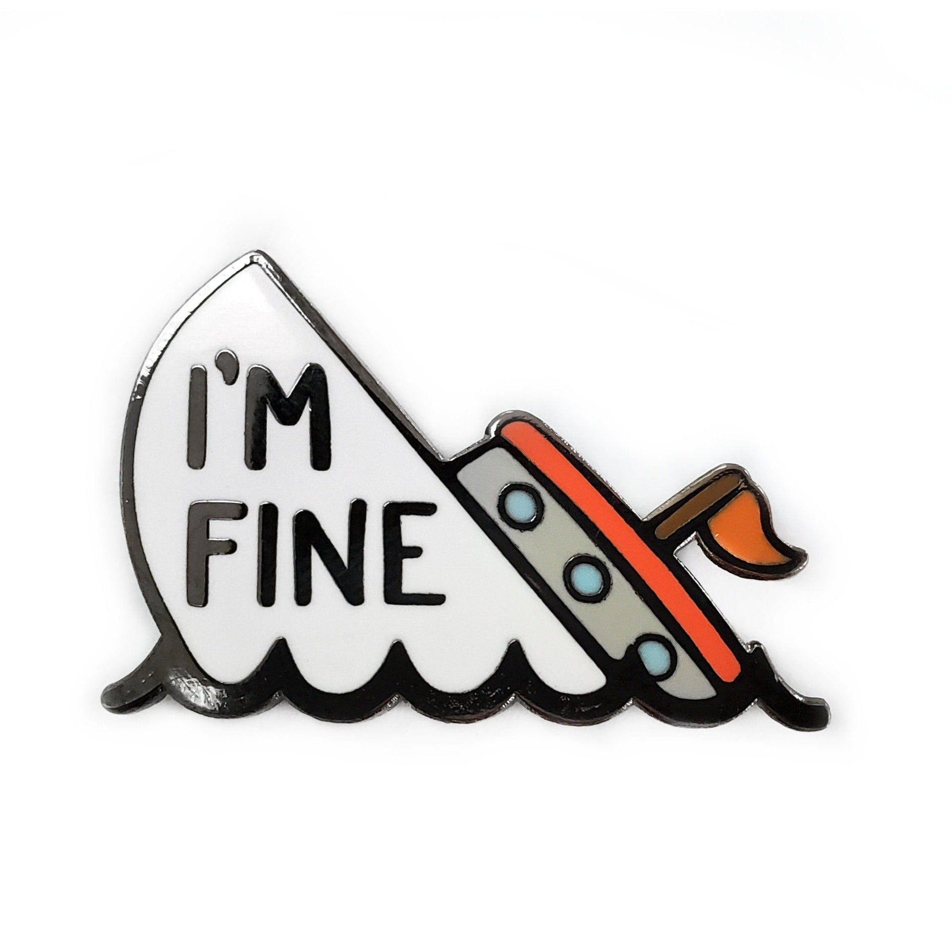 I&amp;#39;m Fine Boat Golf Ball Marker
