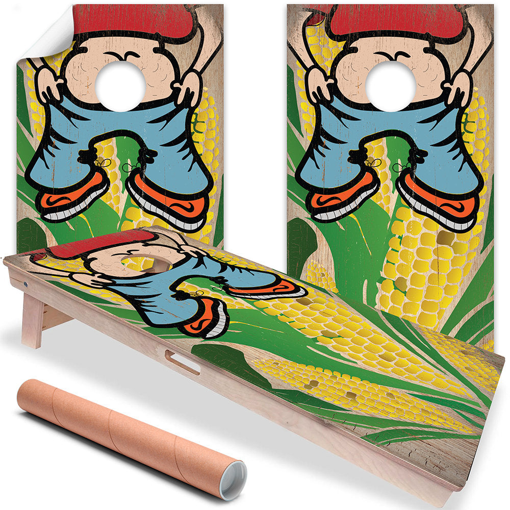 (Kiss My Ass) - Cornhole Board Wrap - Set of 2