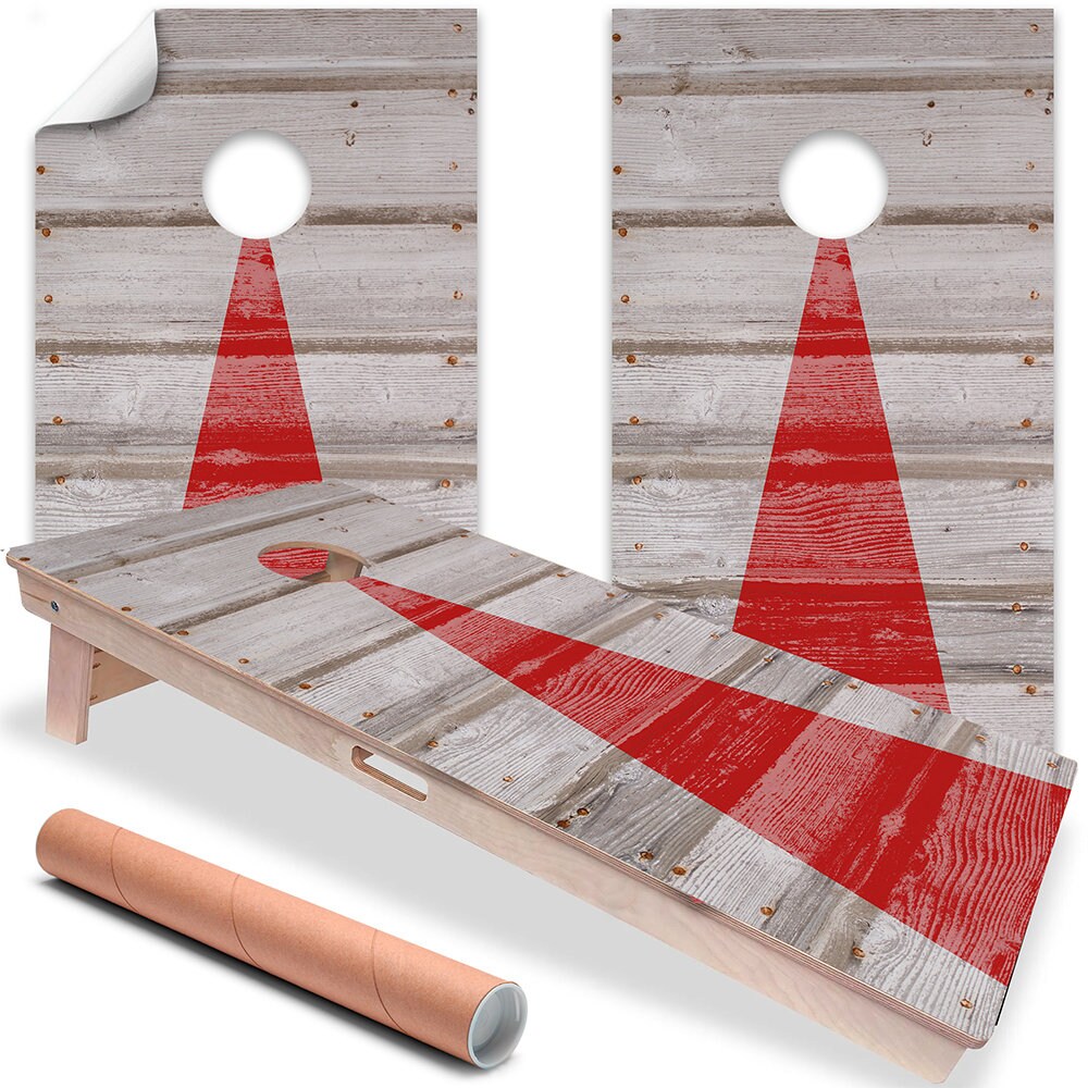 Red Arrow - Cornhole Board Wrap - Set of 2
