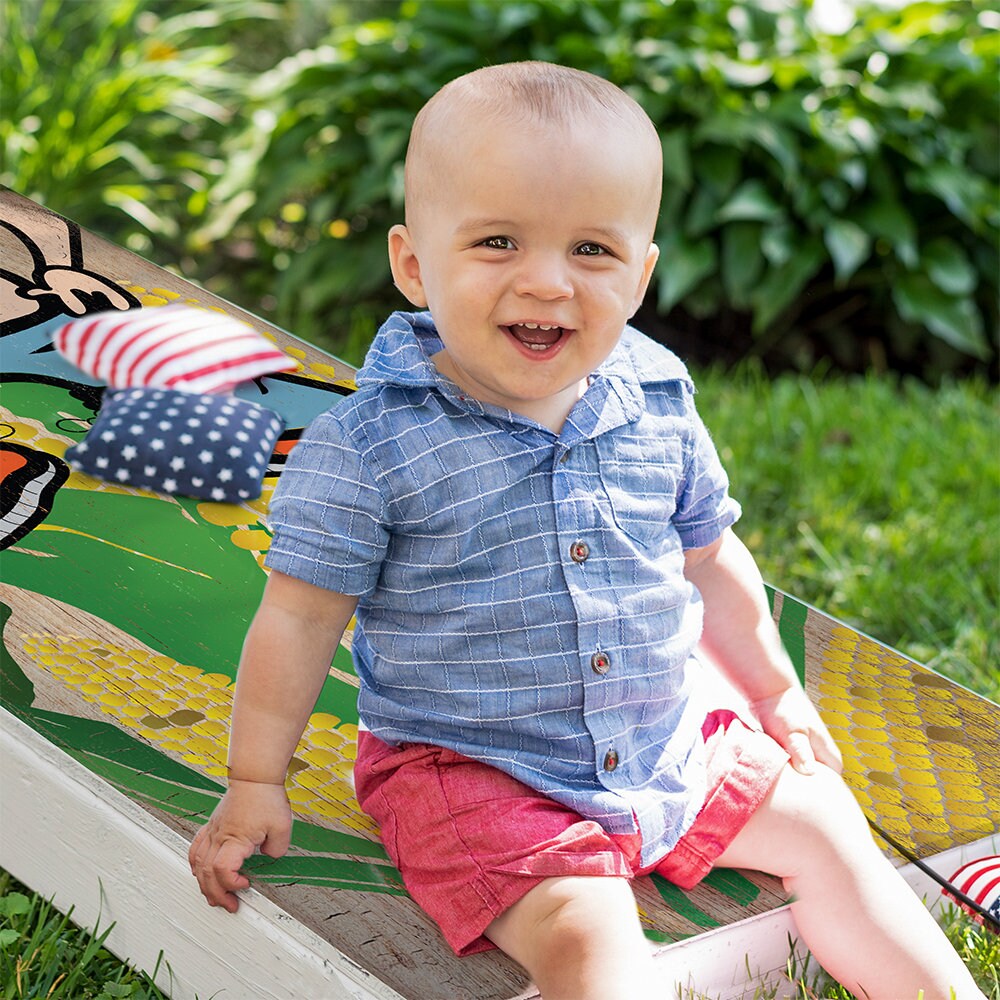 (Kiss My Ass) - Cornhole Board Wrap - Set of 2